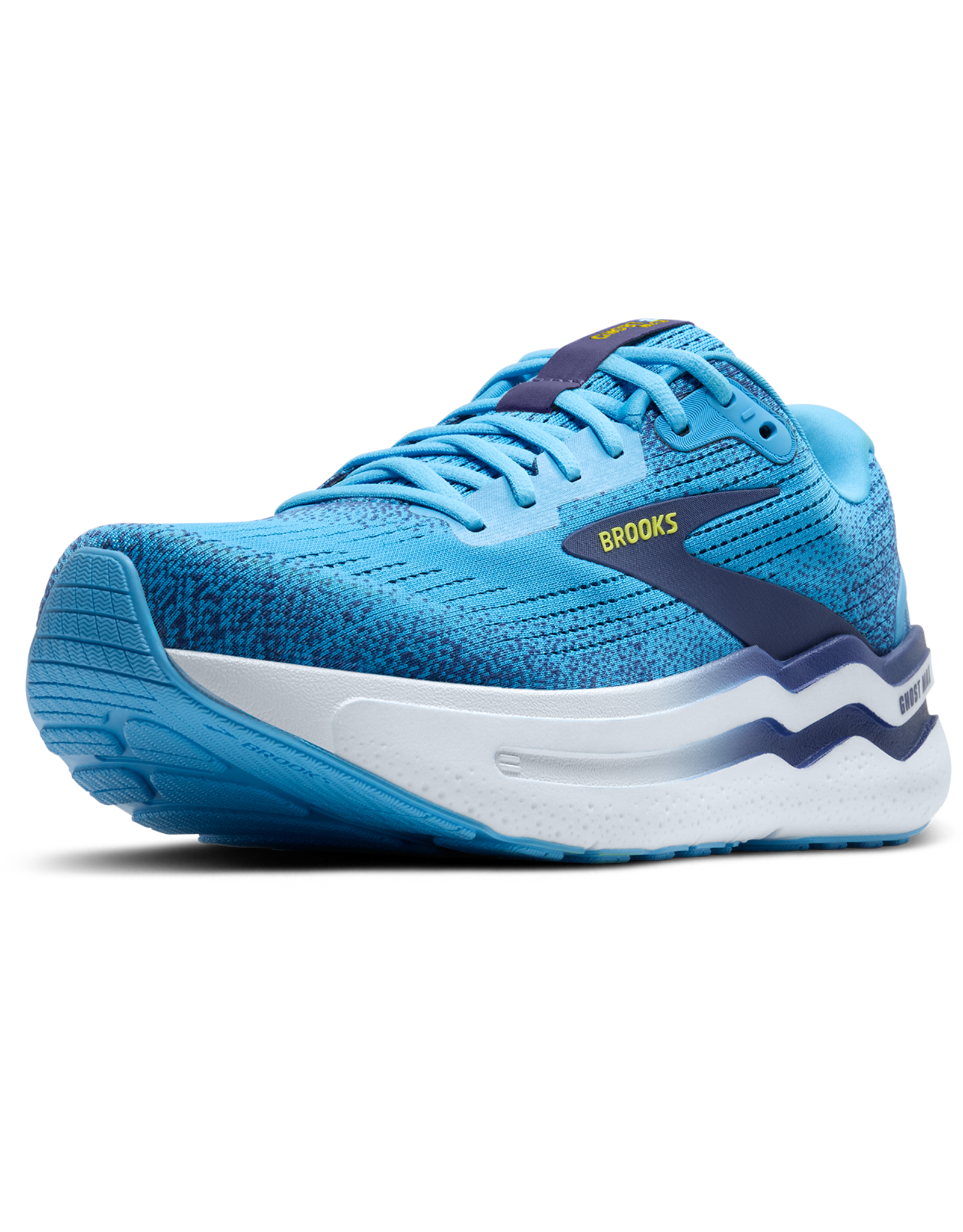 Brooks Ghost Max 2-Heren-Bonnie Blue/Blue Ribbon/Yellow