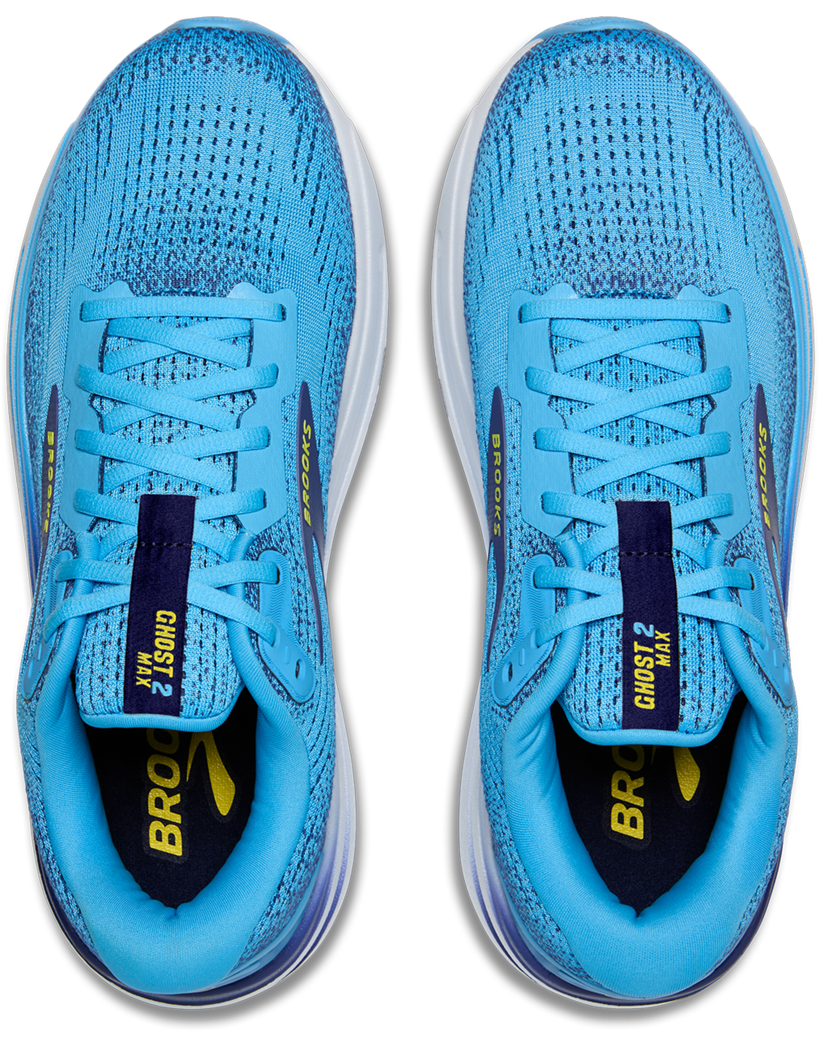 Brooks Ghost Max 2-Heren-Bonnie Blue/Blue Ribbon/Yellow