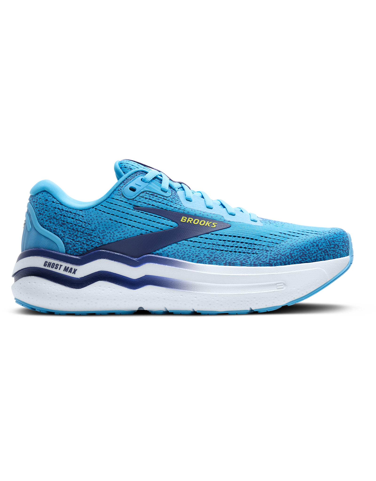 Brooks Ghost Max 2-Heren-Bonnie Blue/Blue Ribbon/Yellow