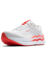 Brooks Ghost Max 2-Dames-White/Hot Coral