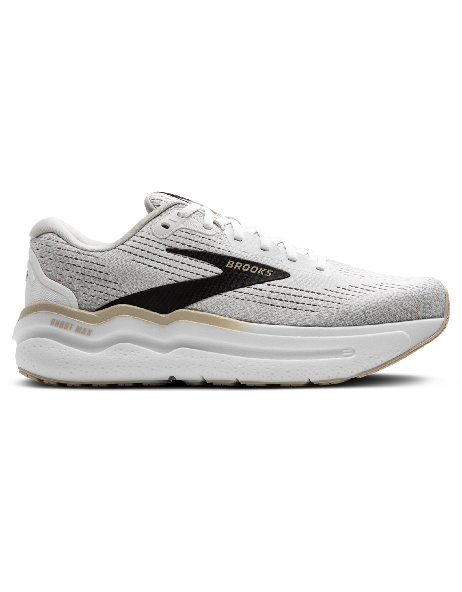 Brooks Ghost Max 2-Heren-White/Pelican/Oyster