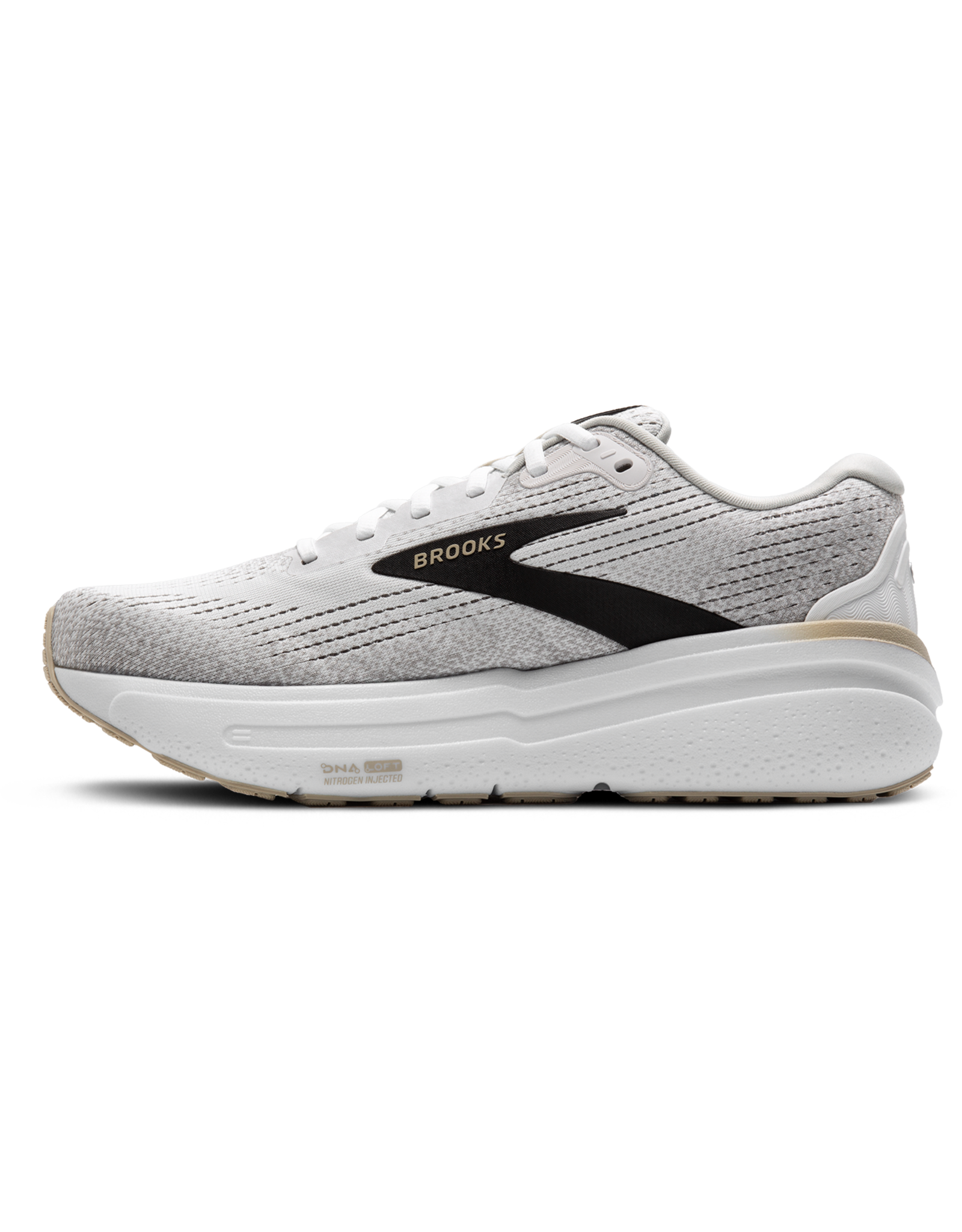 Brooks Ghost Max 2-Heren-White/Pelican/Oyster