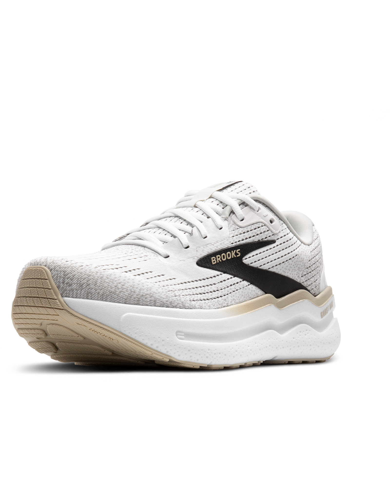 Brooks Ghost Max 2-Heren-White/Pelican/Oyster