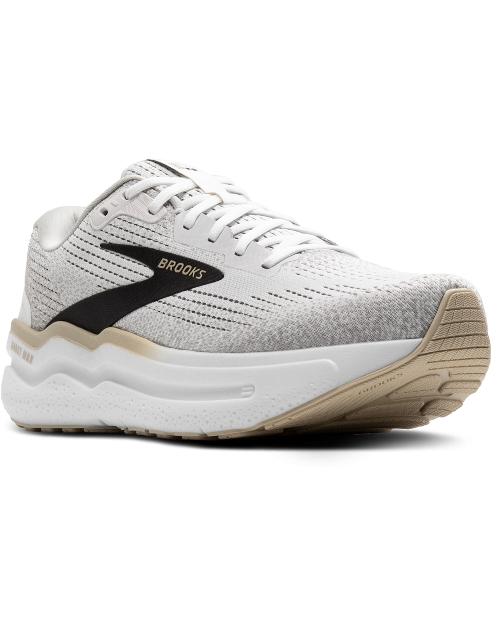Brooks Ghost Max 2-Heren-White/Pelican/Oyster