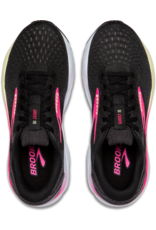 Brooks Ghost 16 (2A) Extra Smal-Dames-Black/Pink/Yellow