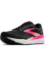 Brooks Ghost 16 (2A) Extra Smal-Dames-Black/Pink/Yellow