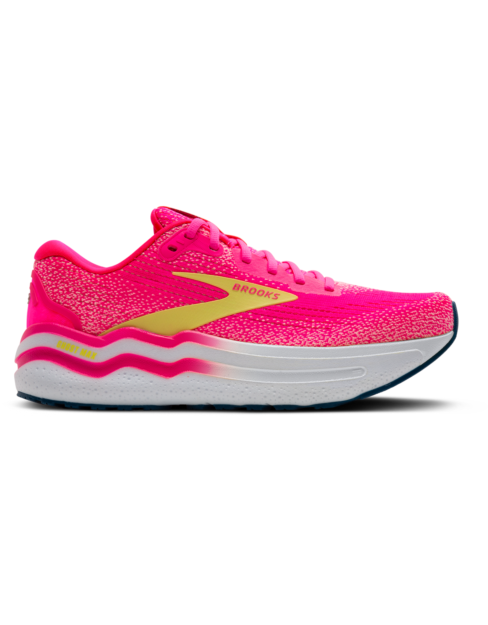 Brooks Ghost Max 2-Dames-Pink/Lemon Tonic/Pink
