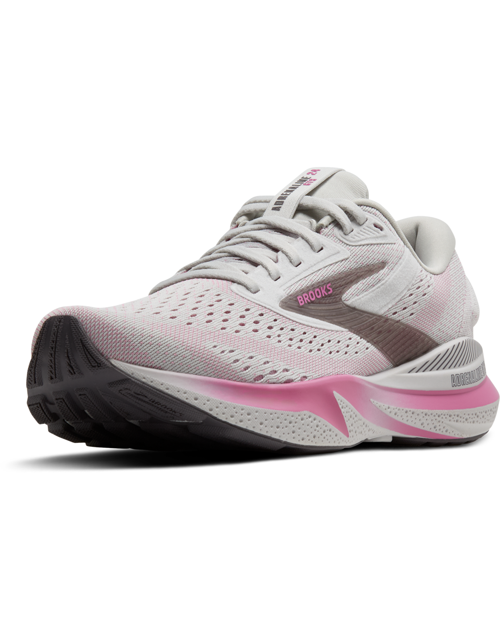 Brooks Adrenaline GTS 24-Dames-Oyster/Excalibur/Pink