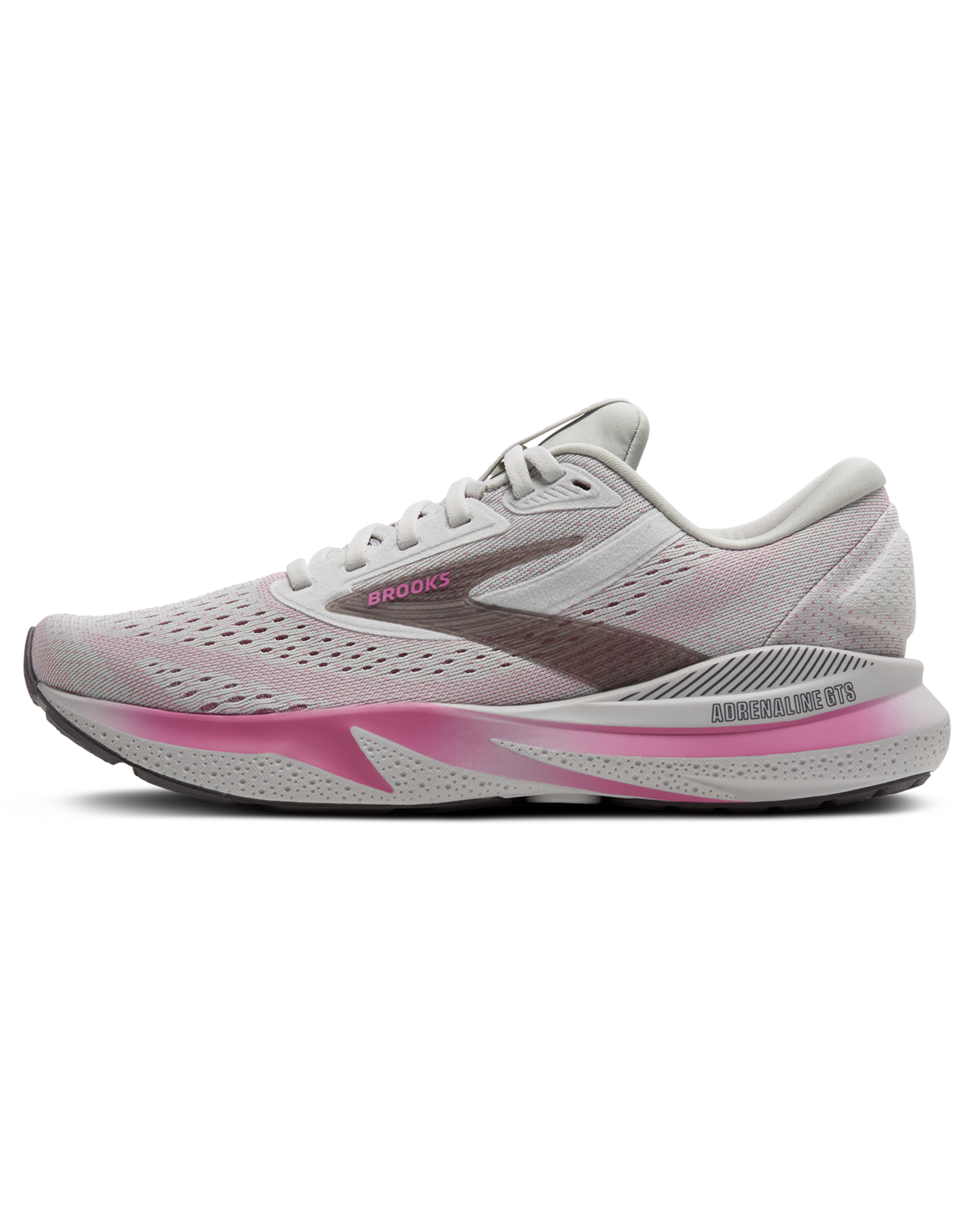 Brooks Adrenaline GTS 24-Dames-Oyster/Excalibur/Pink