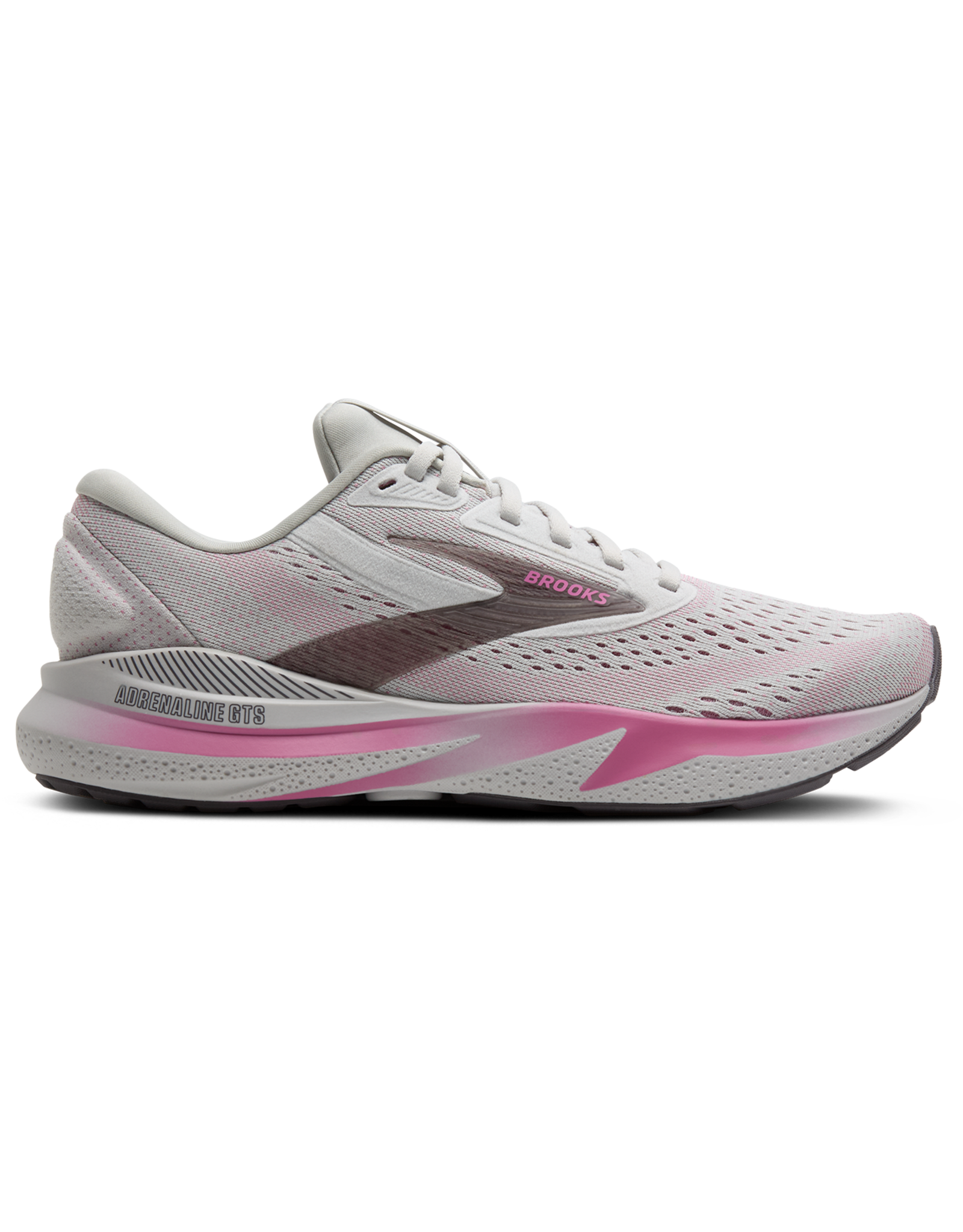 Brooks Adrenaline GTS 24-Dames-Oyster/Excalibur/Pink