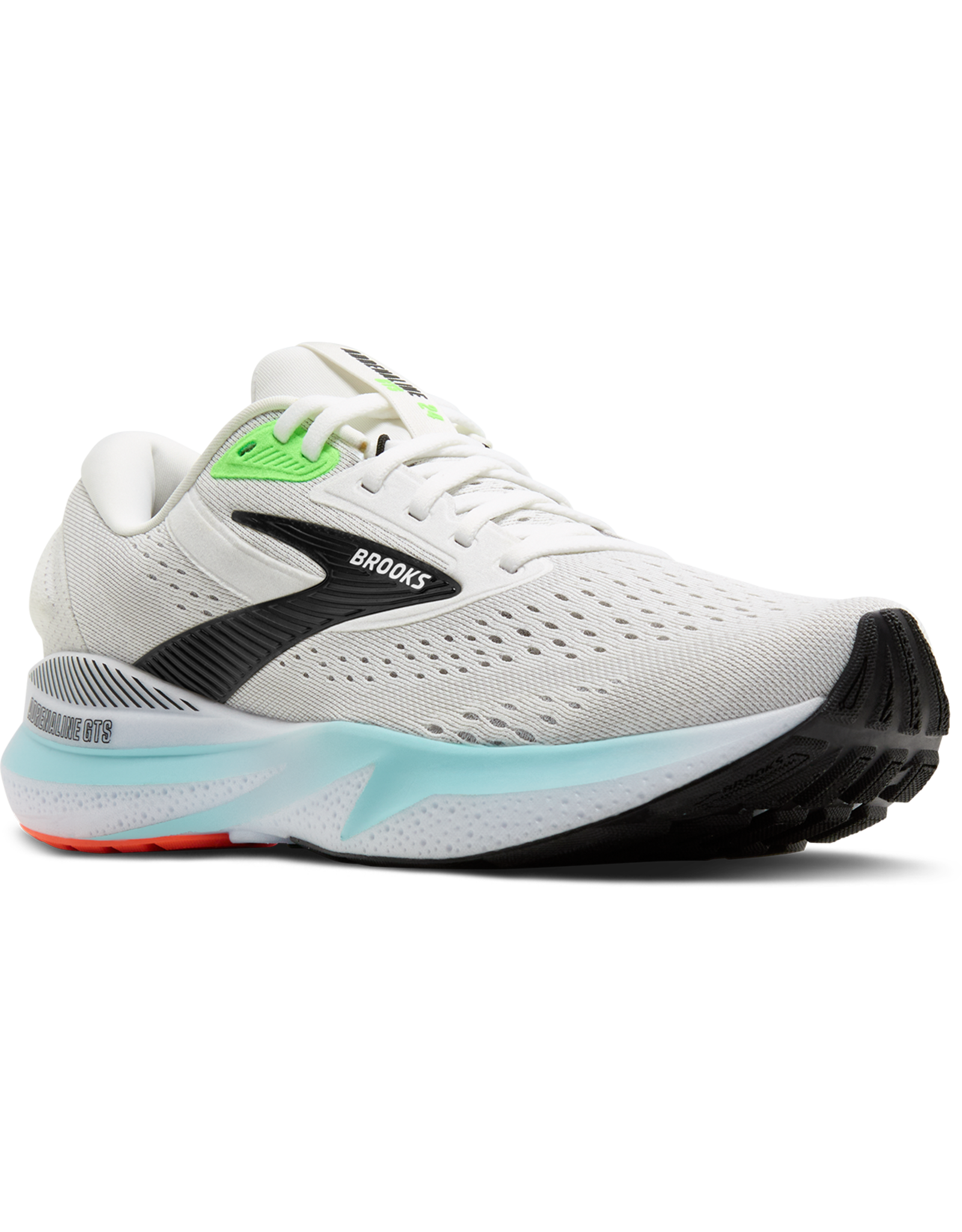 Brooks Adrenaline GTS 24-Heren-White/Gecko/Atomizer