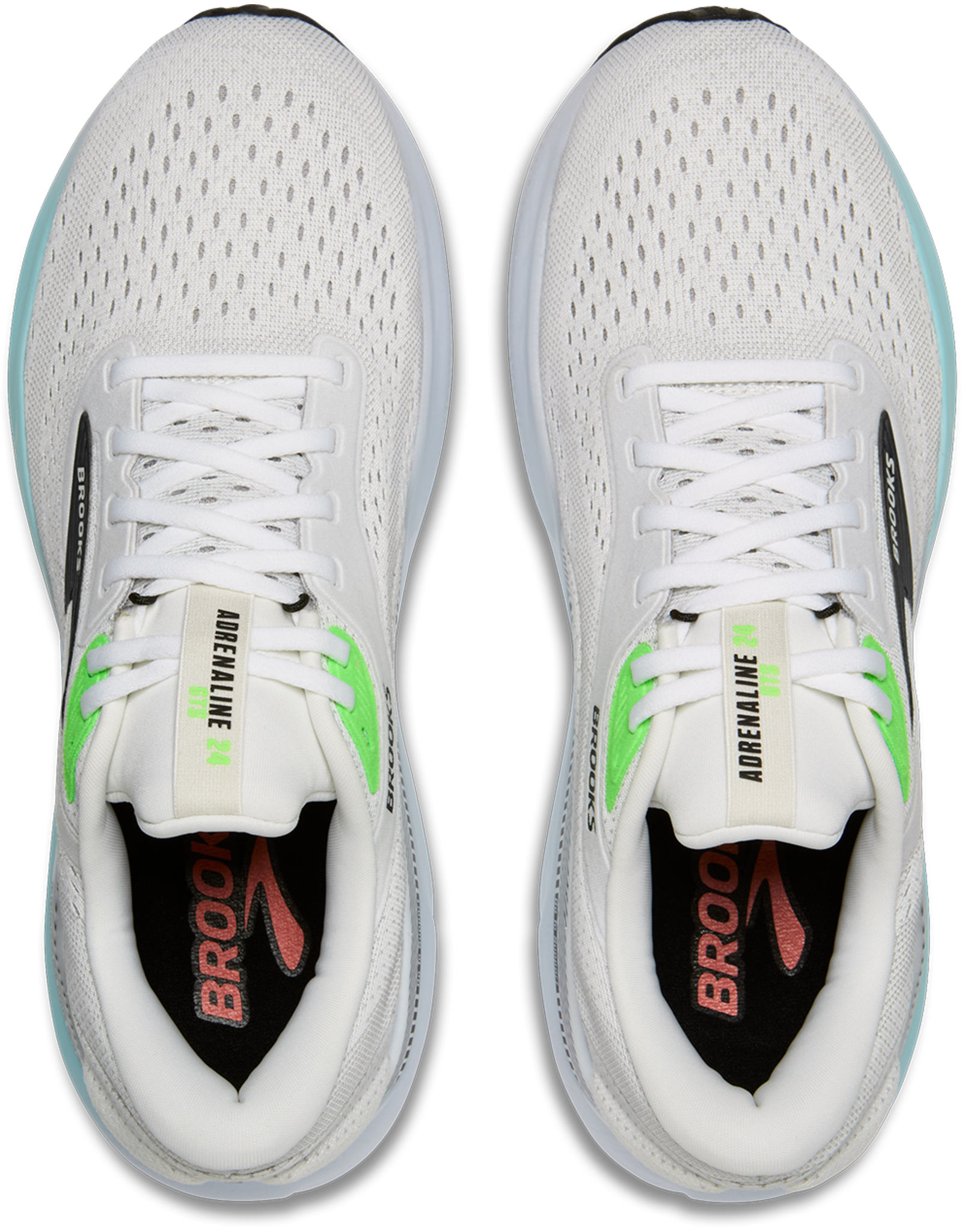 Brooks Adrenaline GTS 24-Heren-White/Gecko/Atomizer