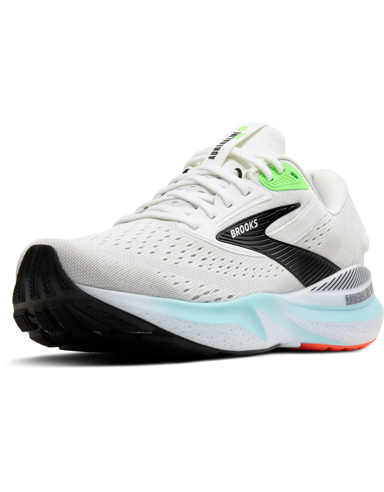 Brooks Adrenaline GTS 24-Heren-White/Gecko/Atomizer