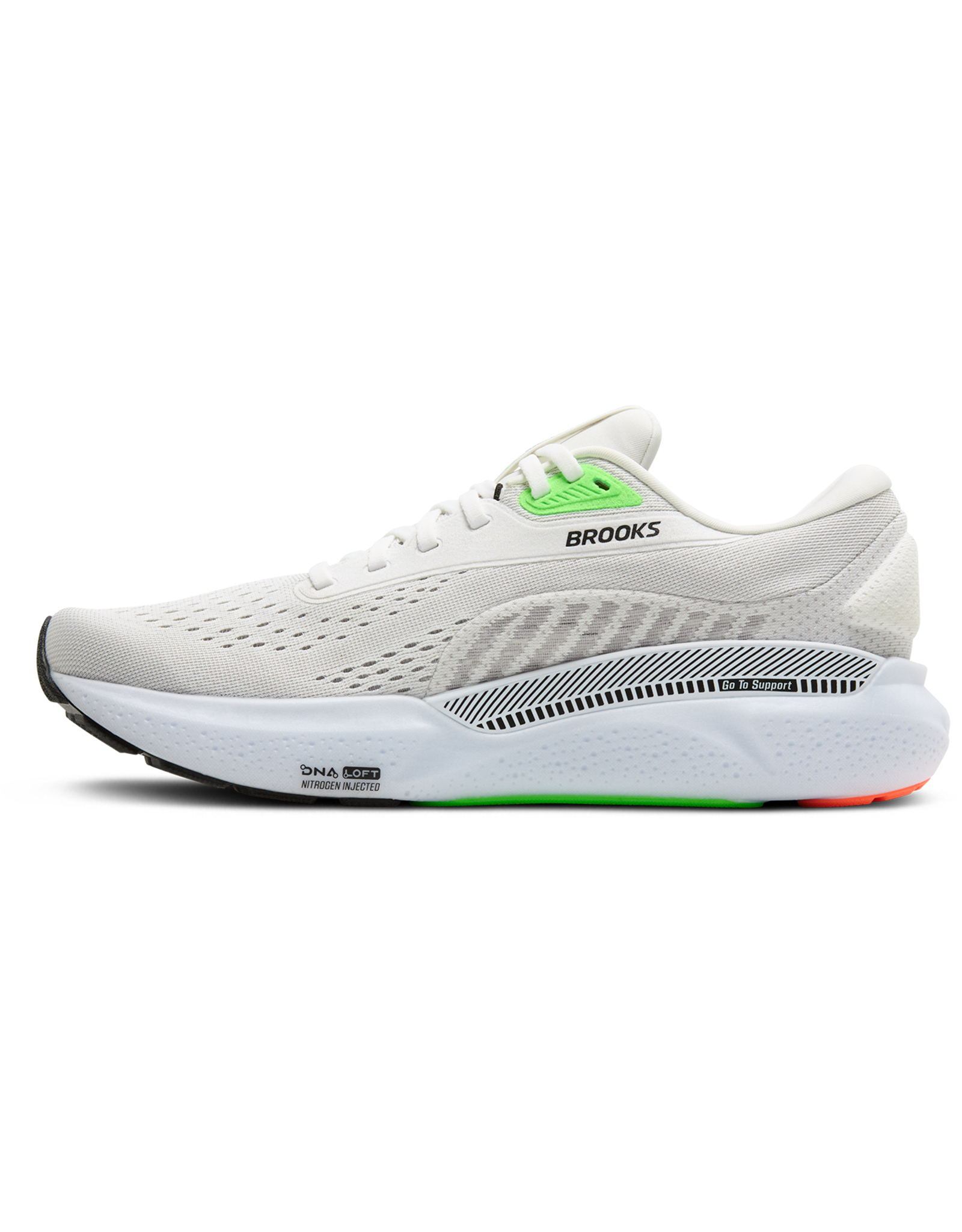 Brooks Adrenaline GTS 24-Heren-White/Gecko/Atomizer