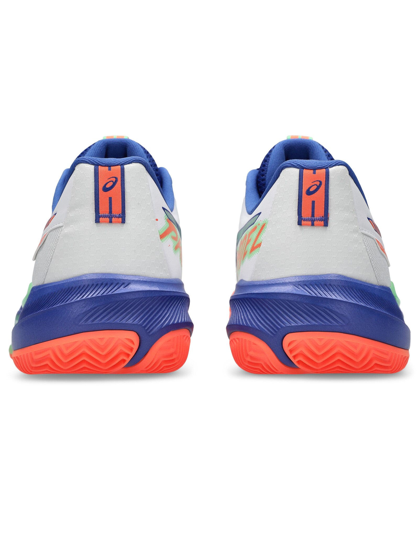 Asics GEL-CHALLENGER 15 PADEL-Heren-WHITE/VIVID CORAL