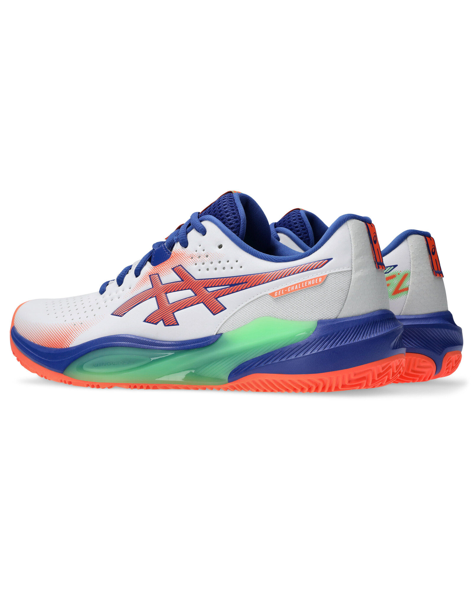 Asics GEL-CHALLENGER 15 PADEL-Heren-WHITE/VIVID CORAL