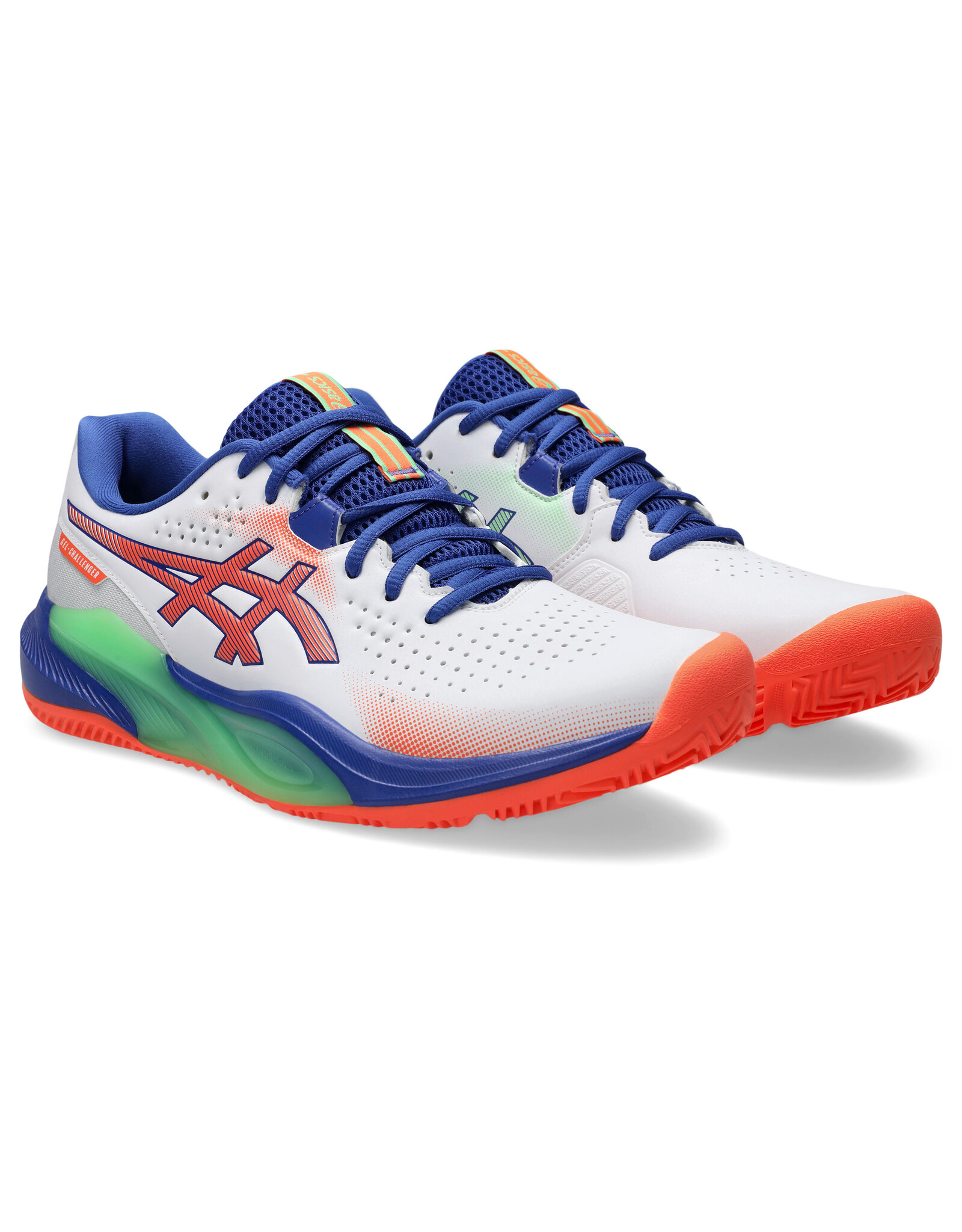 Asics GEL-CHALLENGER 15 PADEL-Heren-WHITE/VIVID CORAL