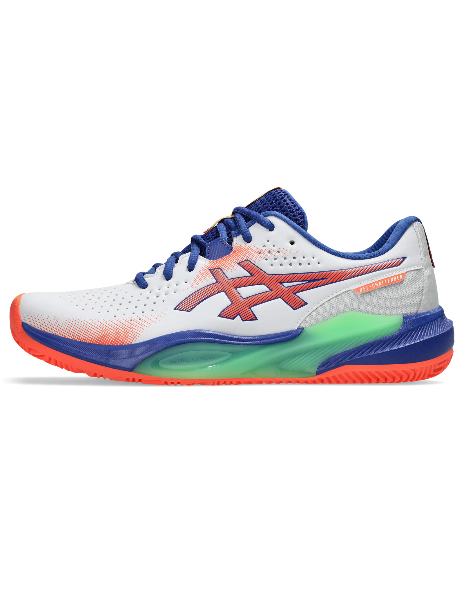 Asics GEL-CHALLENGER 15 PADEL-Heren-WHITE/VIVID CORAL