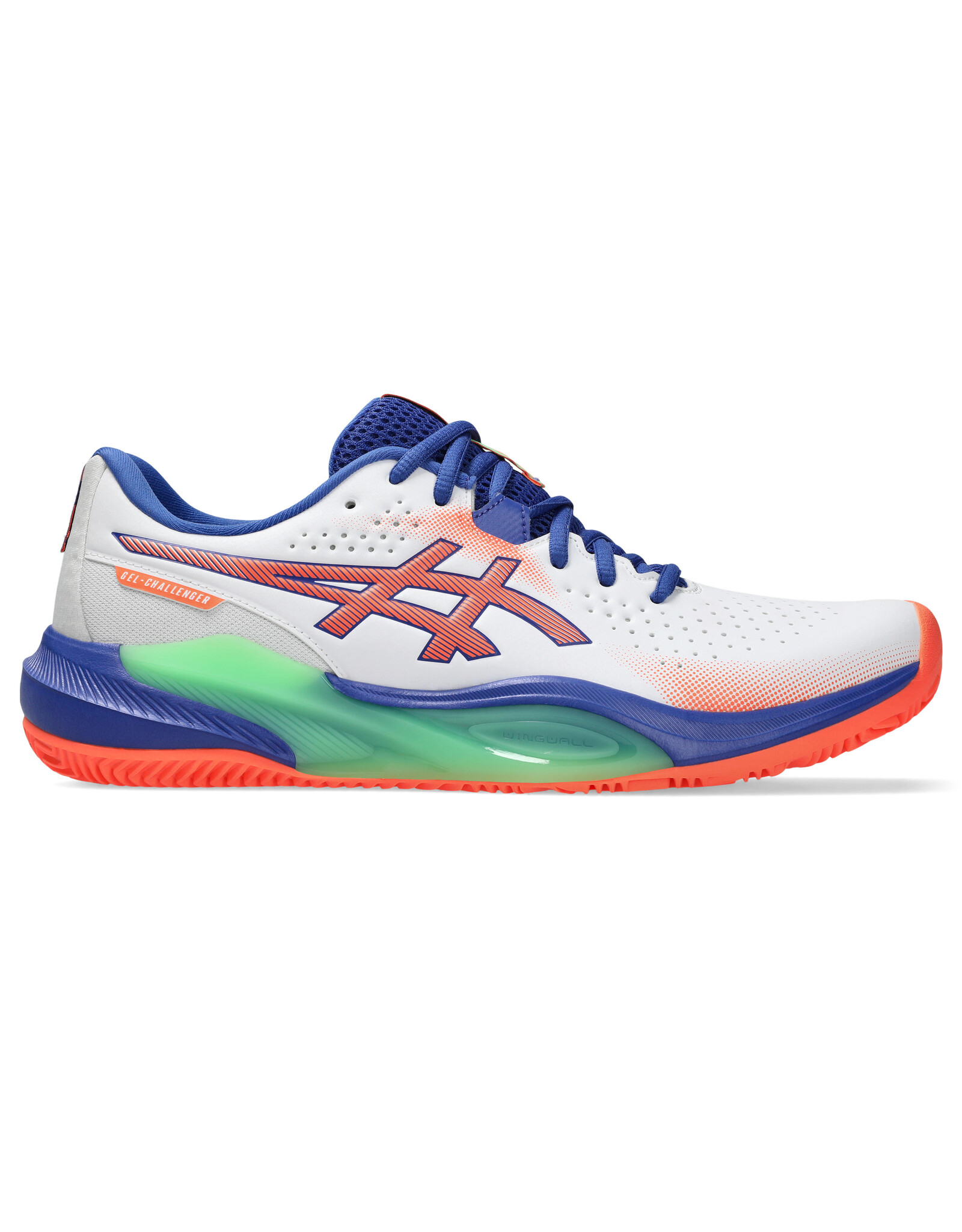 Asics GEL-CHALLENGER 15 PADEL-Heren-WHITE/VIVID CORAL
