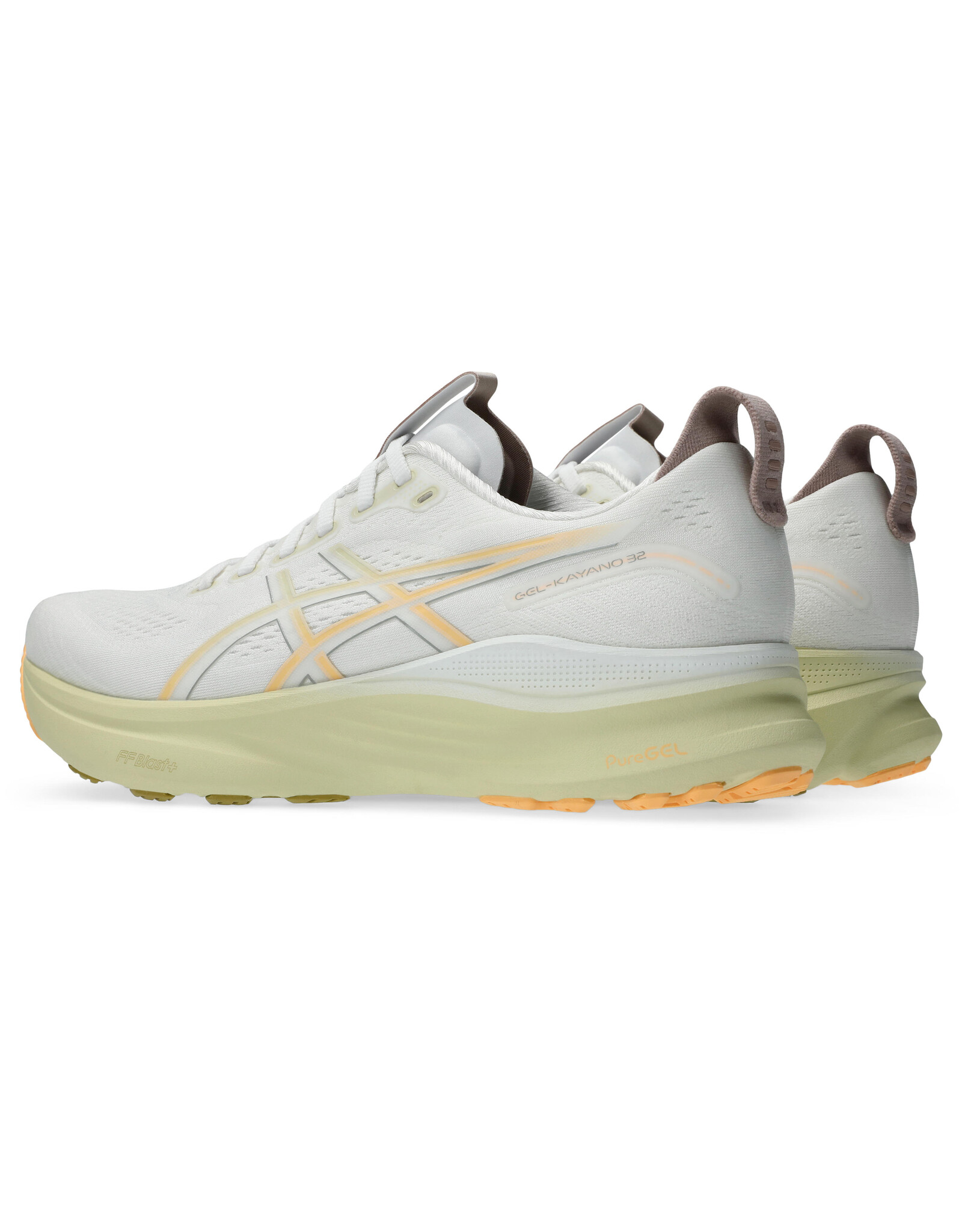 Asics GEL-KAYANO 32-Heren-WHITE/ORANGE GLOW