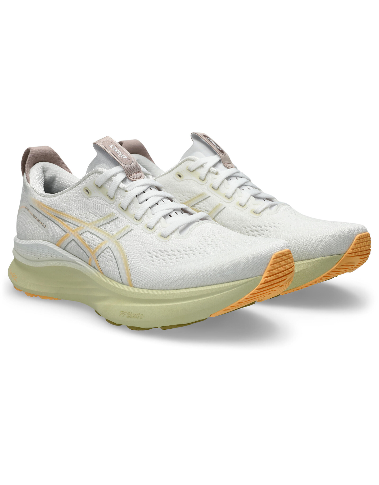 Asics GEL-KAYANO 32-Heren-WHITE/ORANGE GLOW