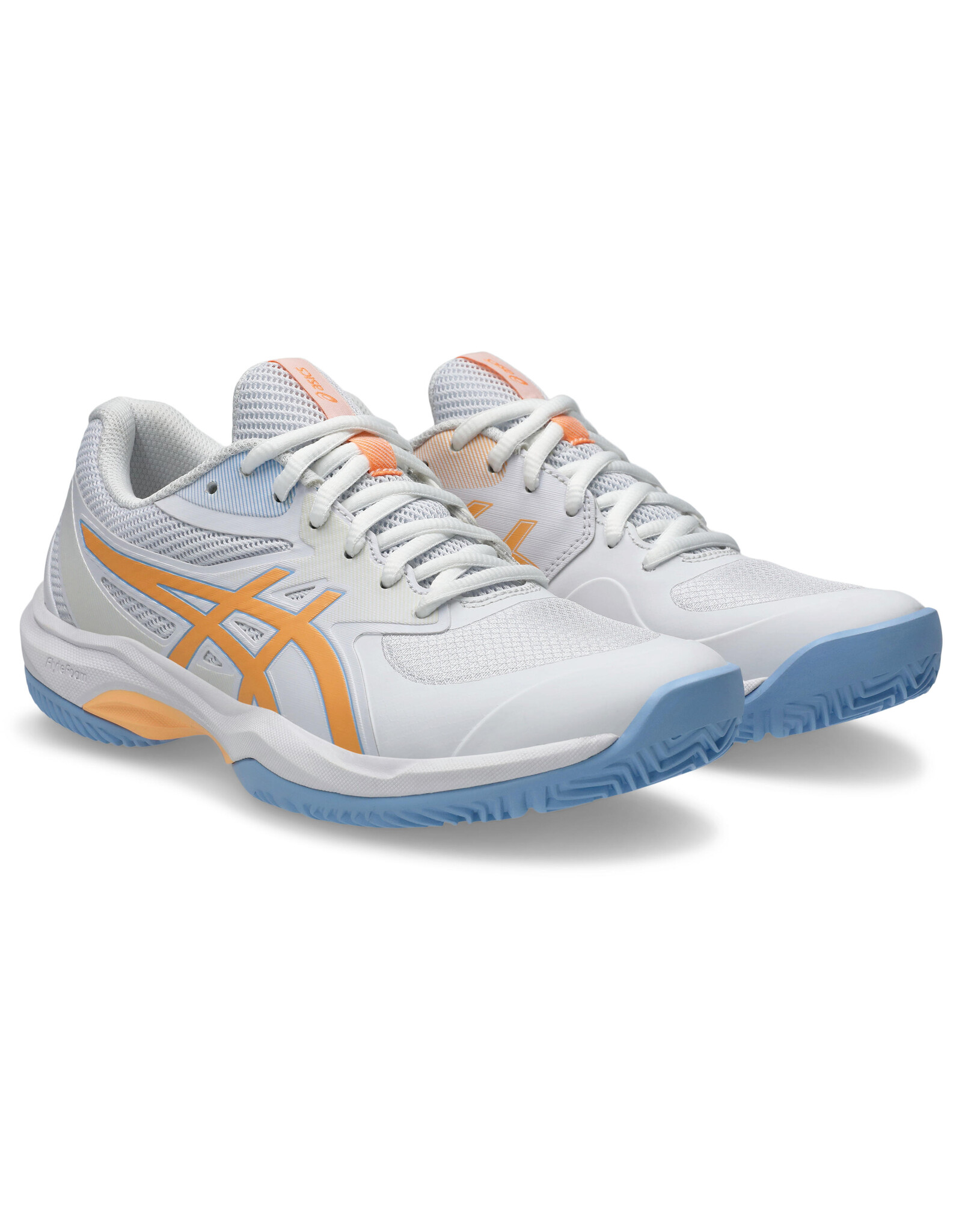 Asics GAME FF PADEL-Dames-WHITE/ORANGE GLOW