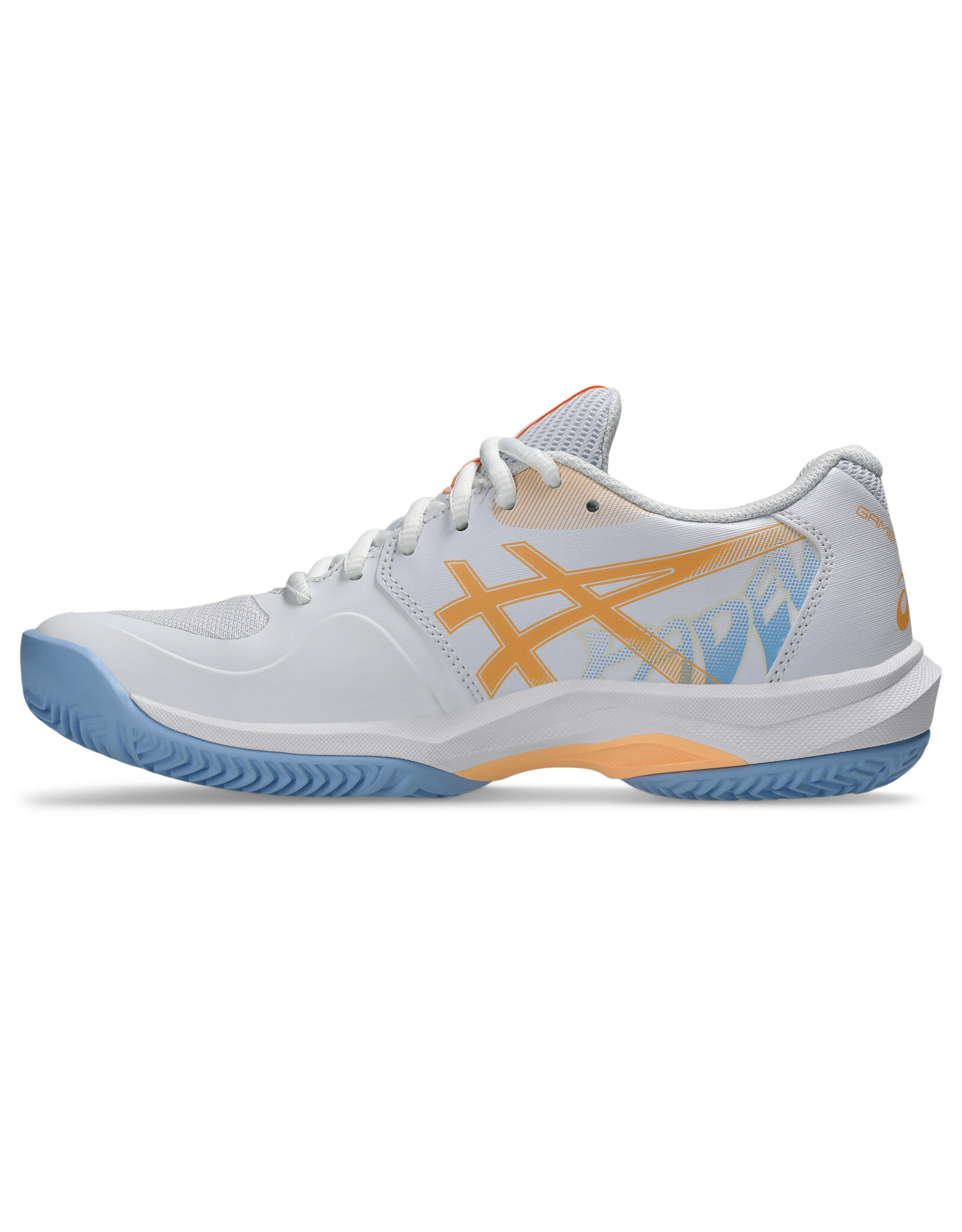 Asics GAME FF PADEL-Dames-WHITE/ORANGE GLOW