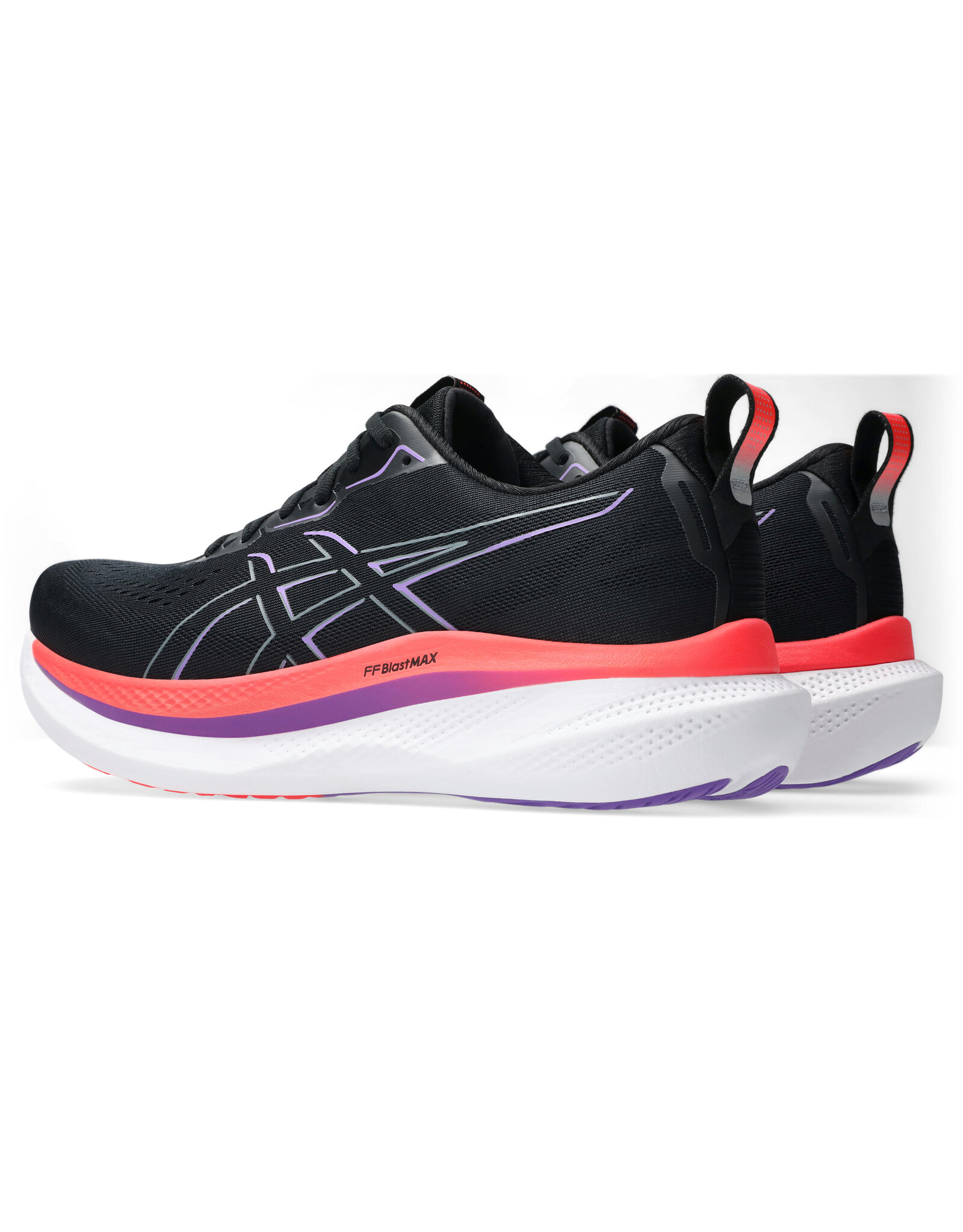 Asics GLIDERIDE MAX-Heren-BLACK/FLASH RED