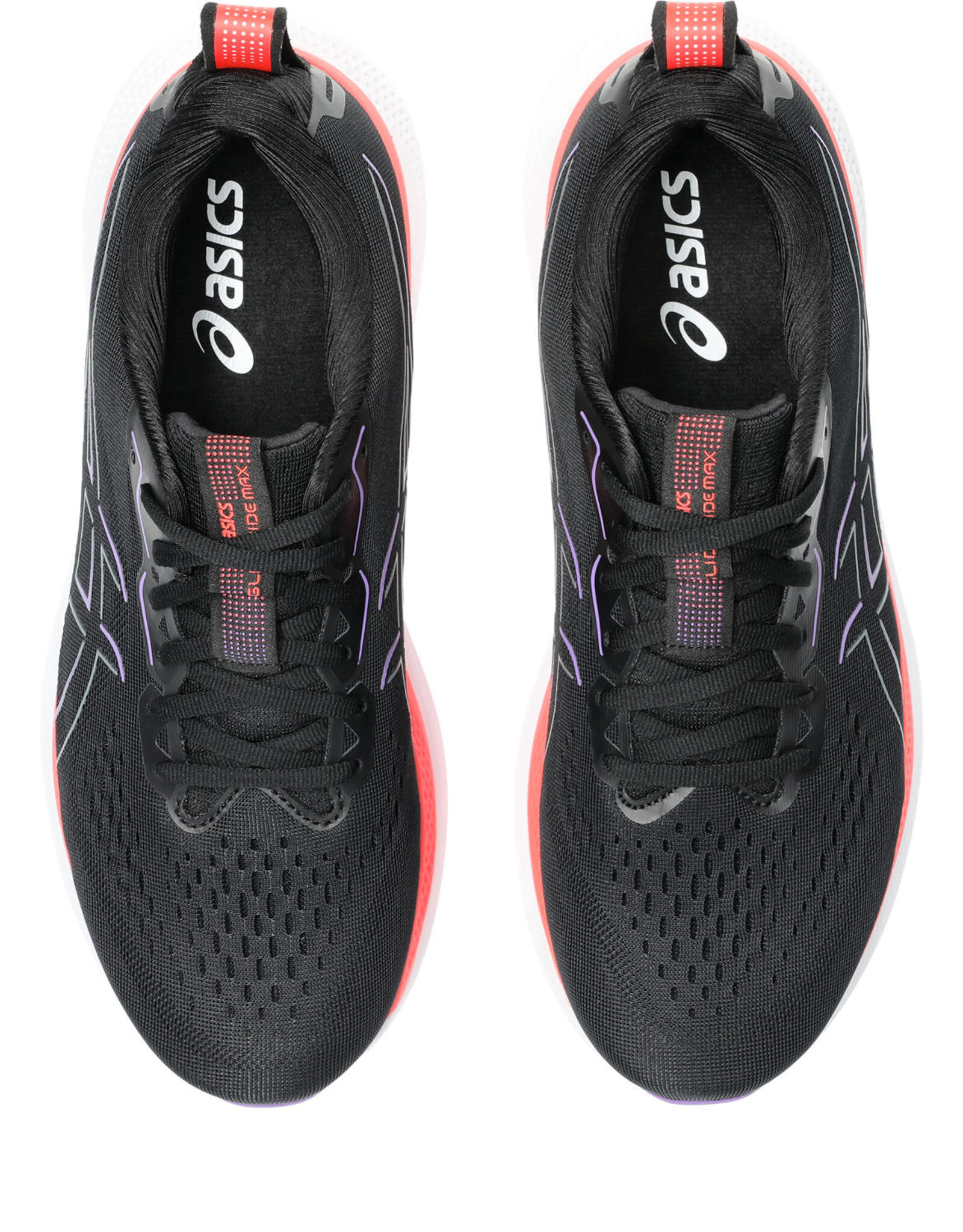 Asics GLIDERIDE MAX-Heren-BLACK/FLASH RED