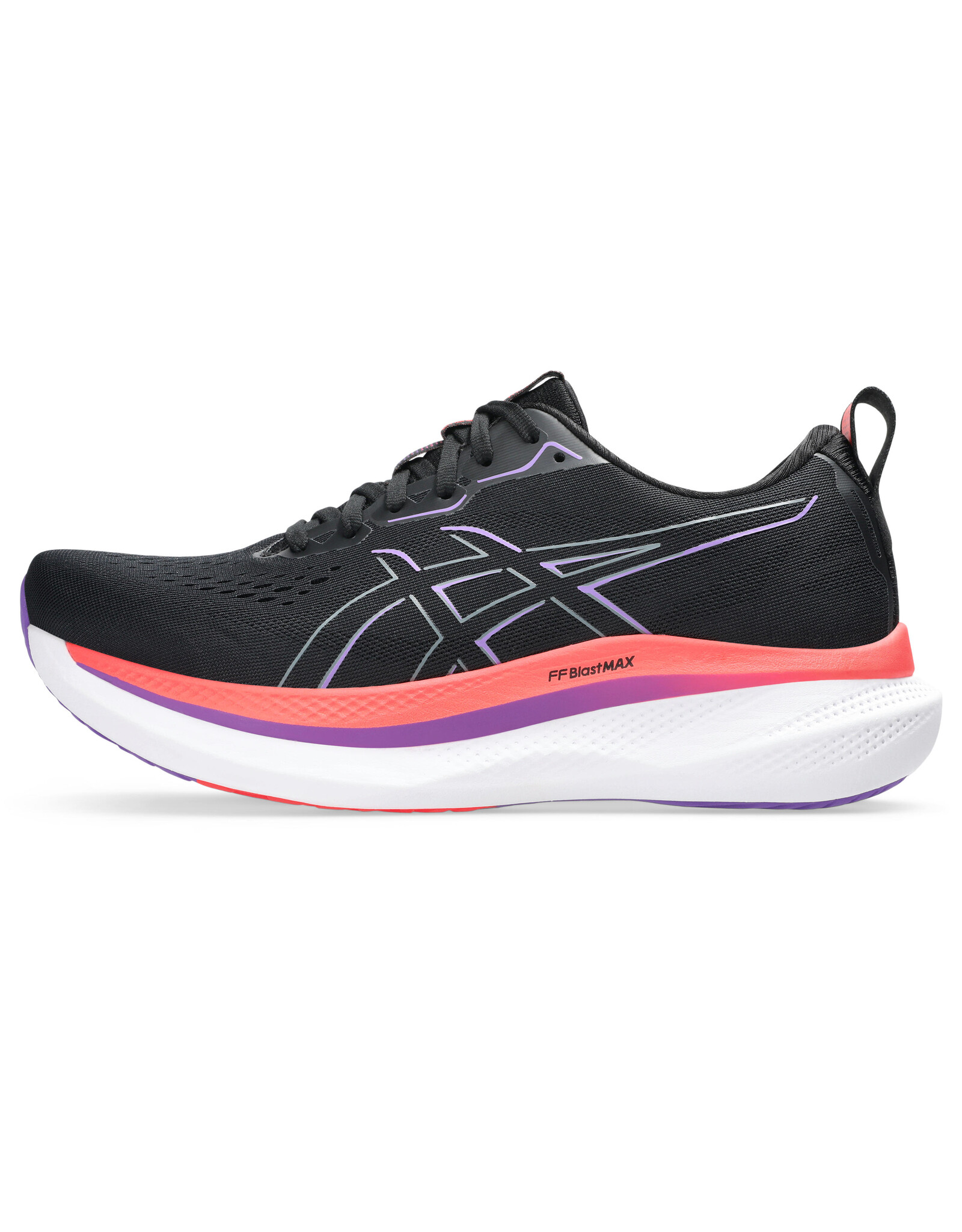 Asics GLIDERIDE MAX-Heren-BLACK/FLASH RED