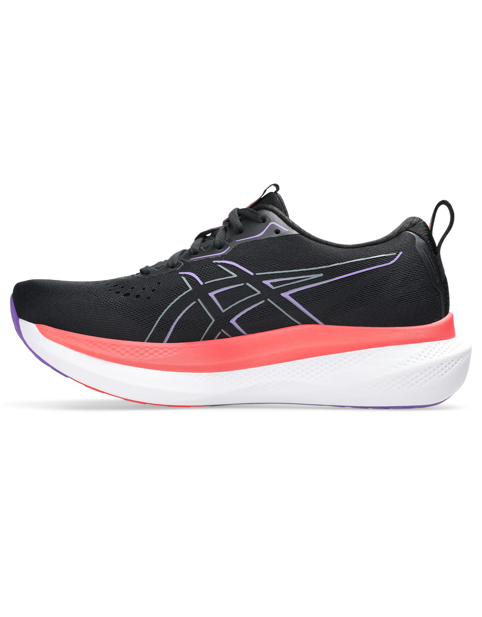 Asics GLIDERIDE MAX-Heren-BLACK/FLASH RED