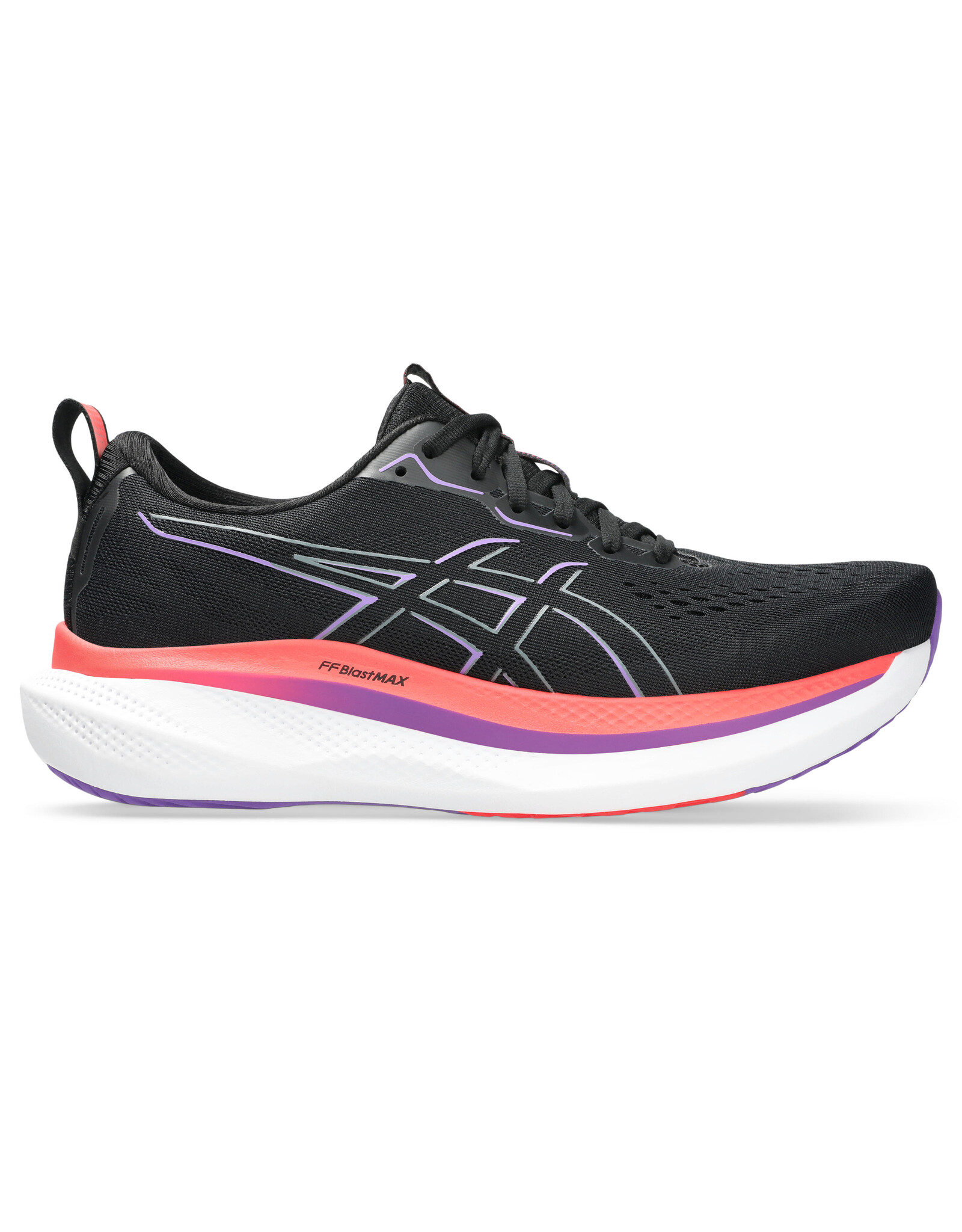 Asics GLIDERIDE MAX-Heren-BLACK/FLASH RED