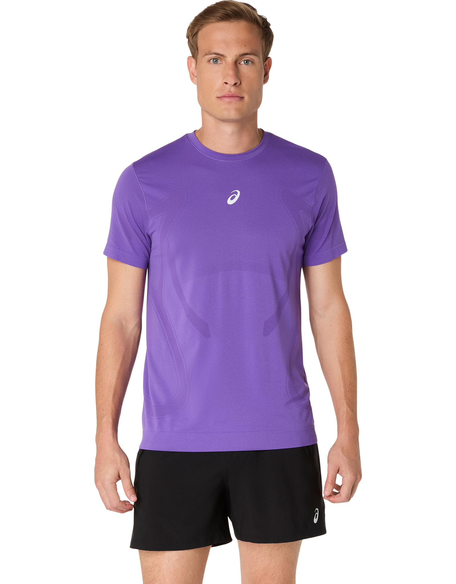 Asics ROAD SEAMLESS SS TOP-Heren-EDO PURPLE