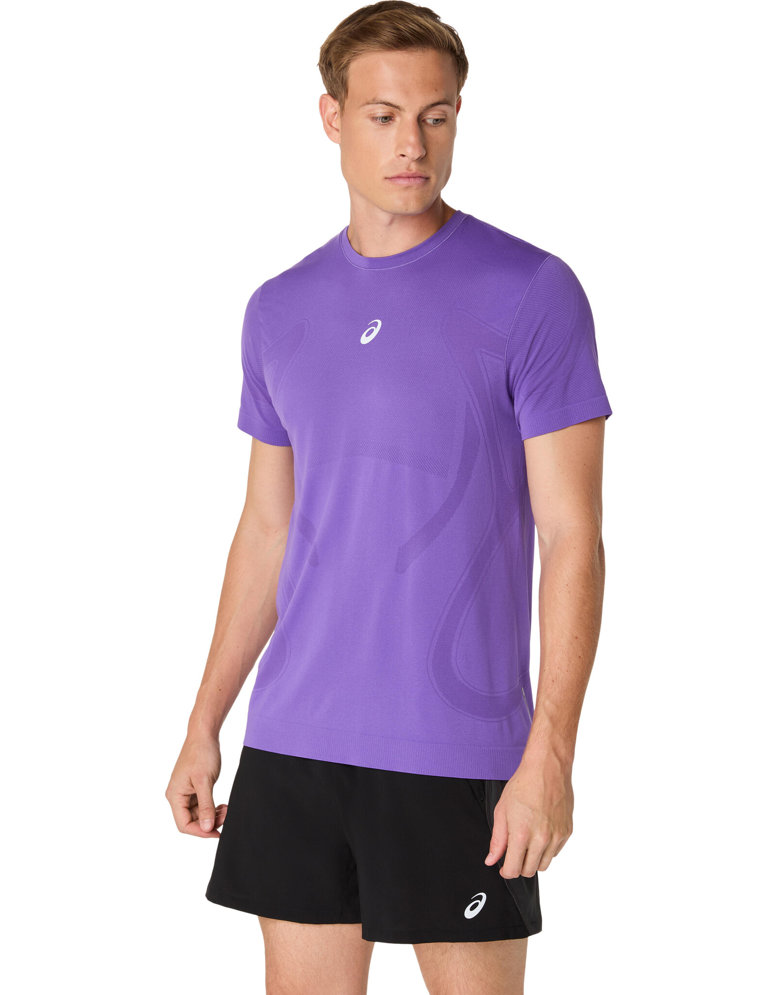 Asics ROAD SEAMLESS SS TOP-Heren-EDO PURPLE