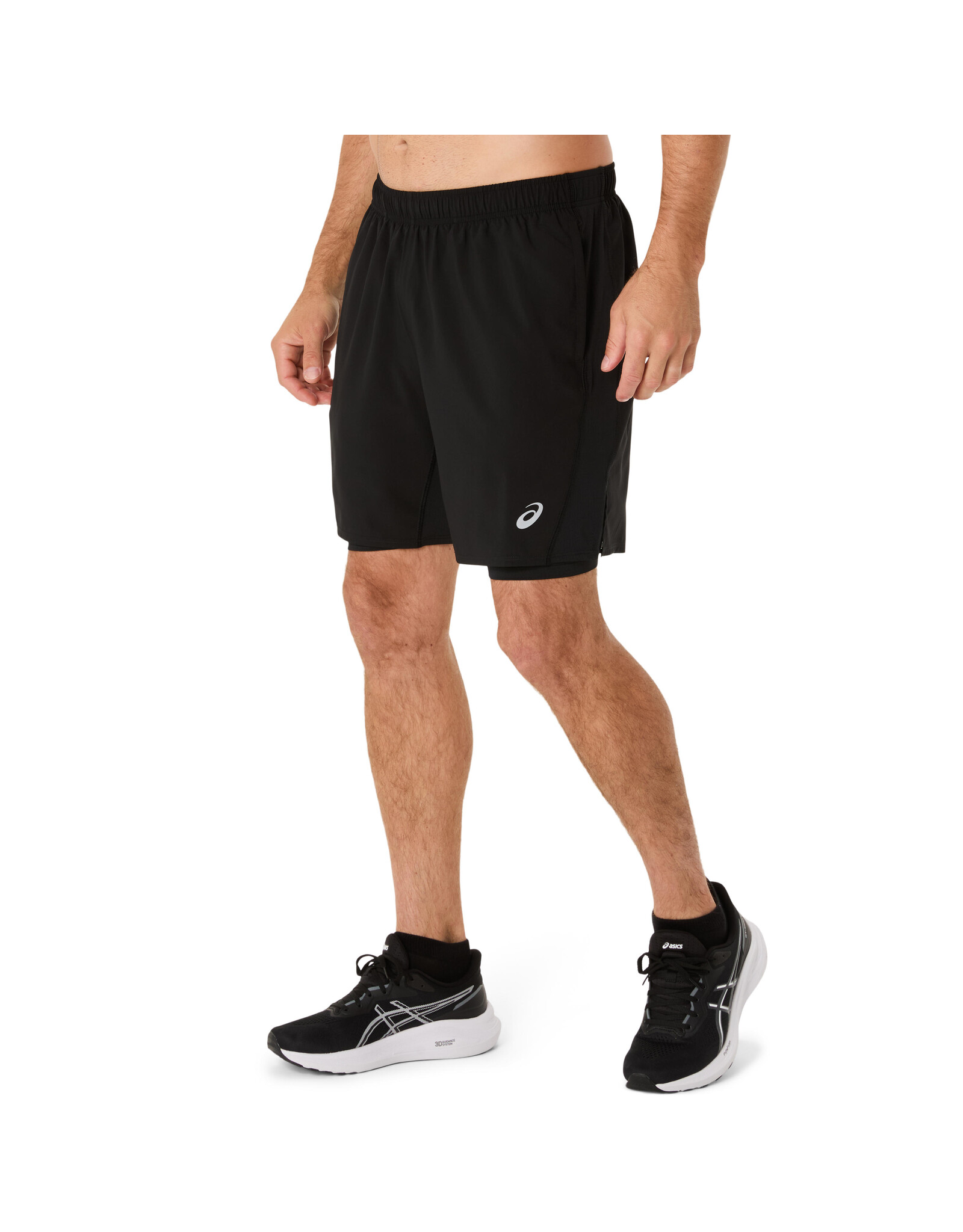 Asics ASICS CORE 2-N-1 7IN SHORT-Heren-PERFORMANCE BLACK/PERFORMANCE BLACK