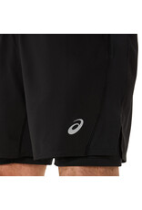 Asics ASICS CORE 2-N-1 7IN SHORT-Heren-PERFORMANCE BLACK/PERFORMANCE BLACK