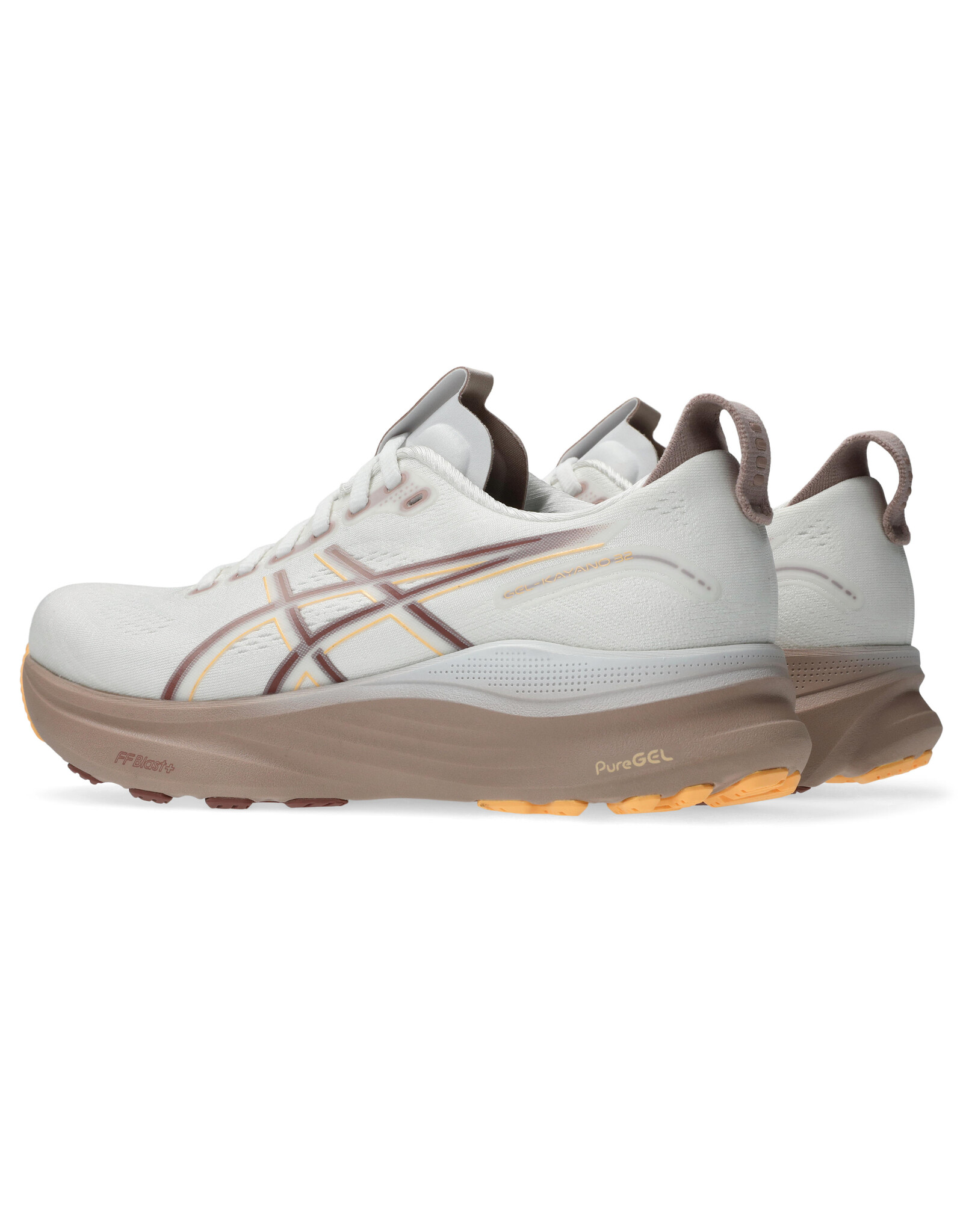 Asics GEL-KAYANO 32-Dames-WHITE/ORANGE GLOW