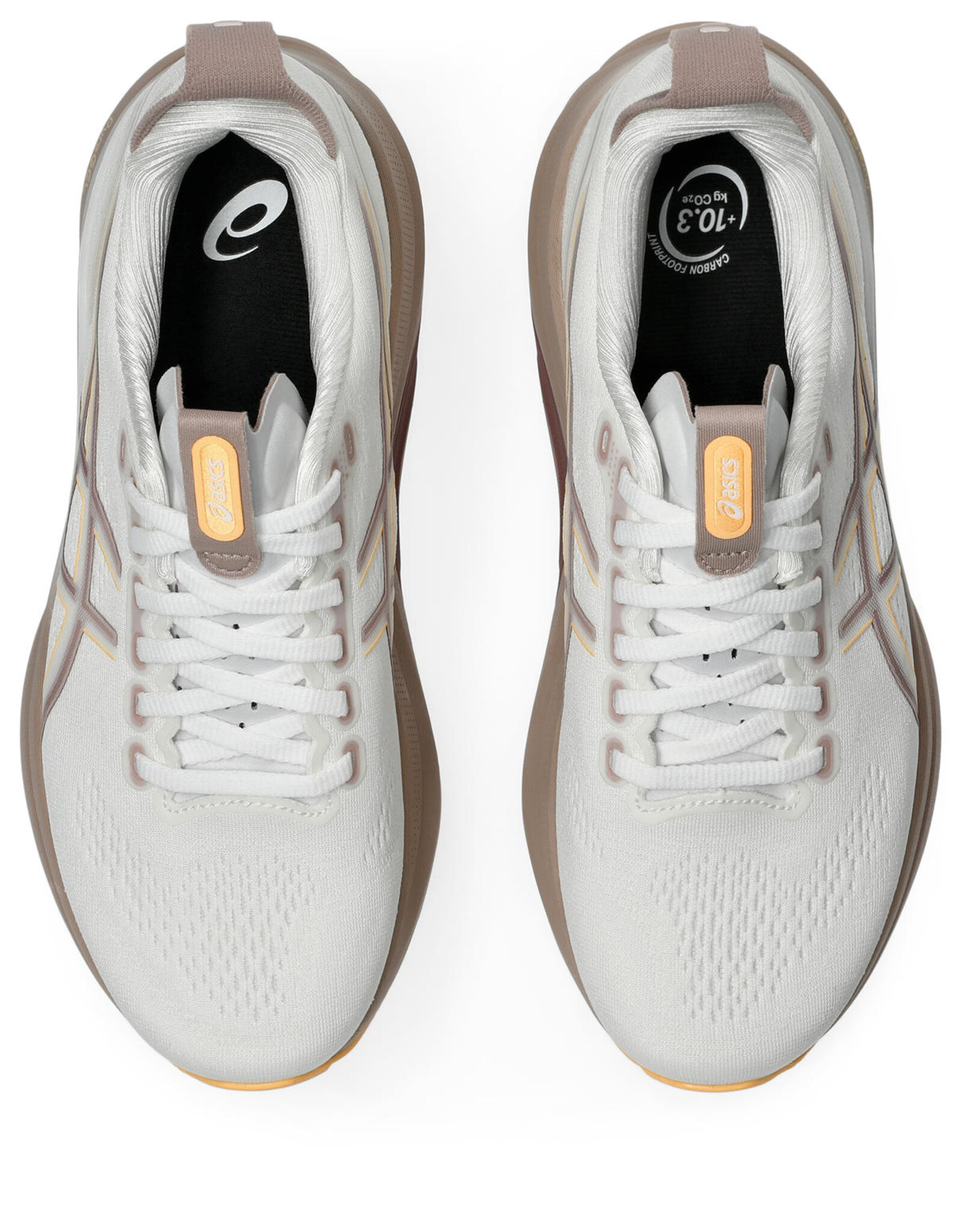 Asics GEL-KAYANO 32-Dames-WHITE/ORANGE GLOW