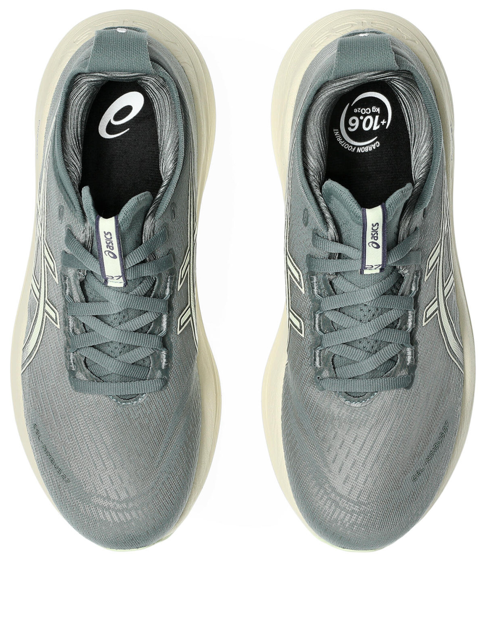 Asics GEL-NIMBUS 27-Dames-MONUMENT BLUE/WHISPER GREEN