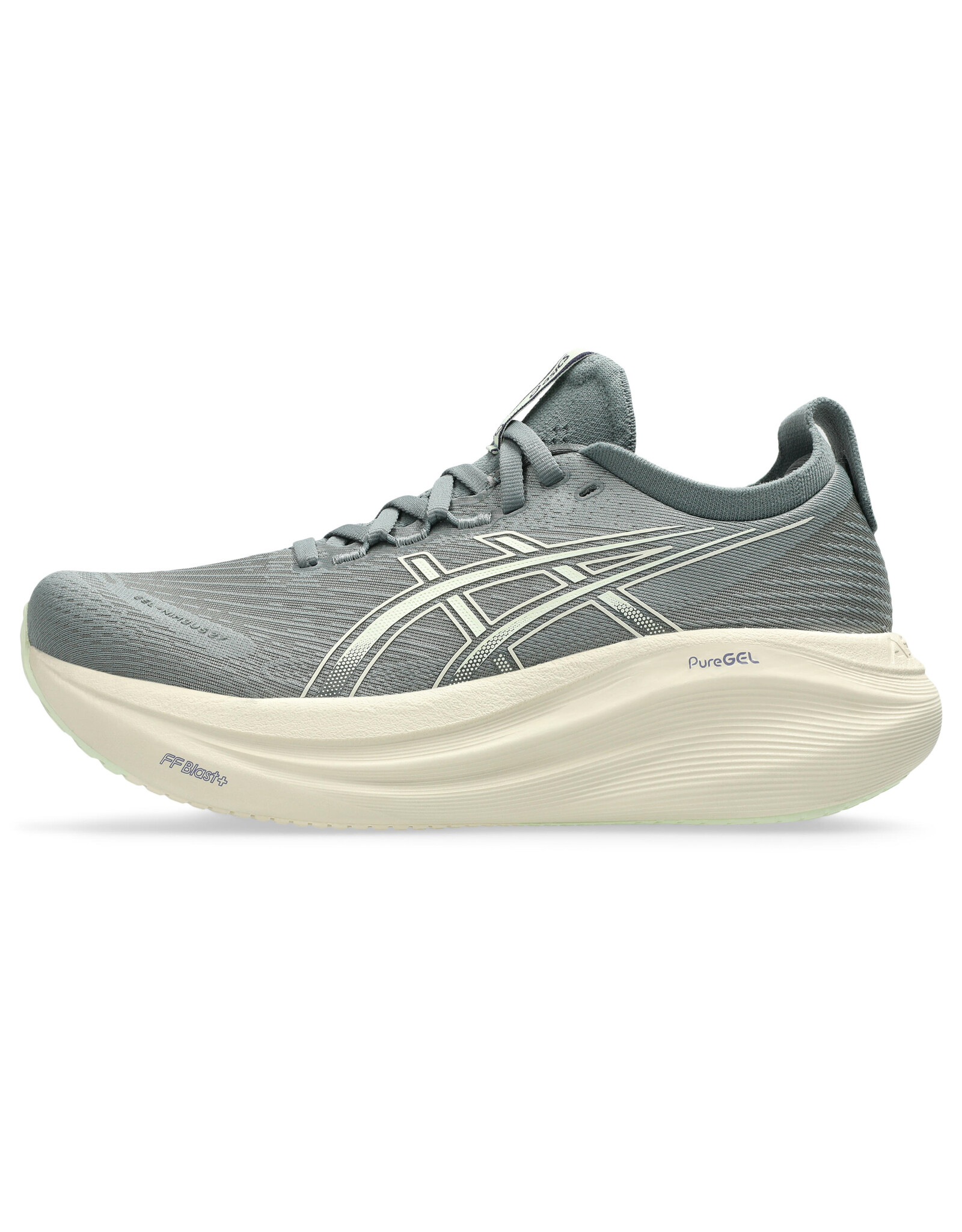 Asics GEL-NIMBUS 27-Dames-MONUMENT BLUE/WHISPER GREEN