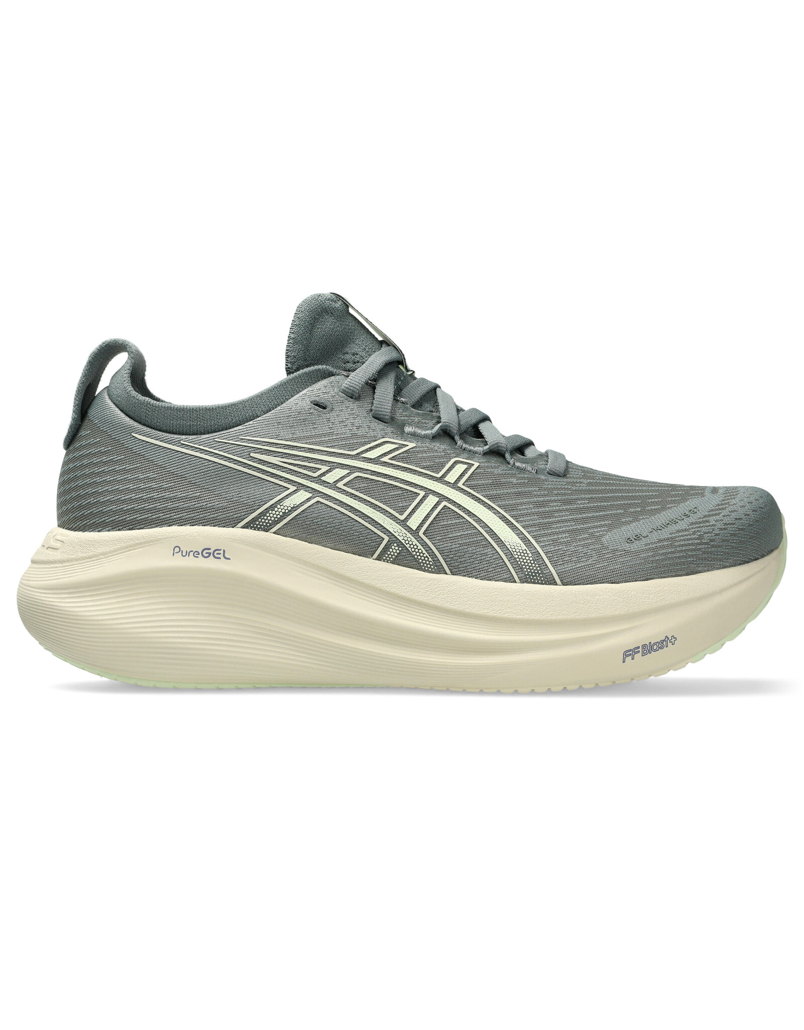 Asics GEL-NIMBUS 27-Dames-MONUMENT BLUE/WHISPER GREEN