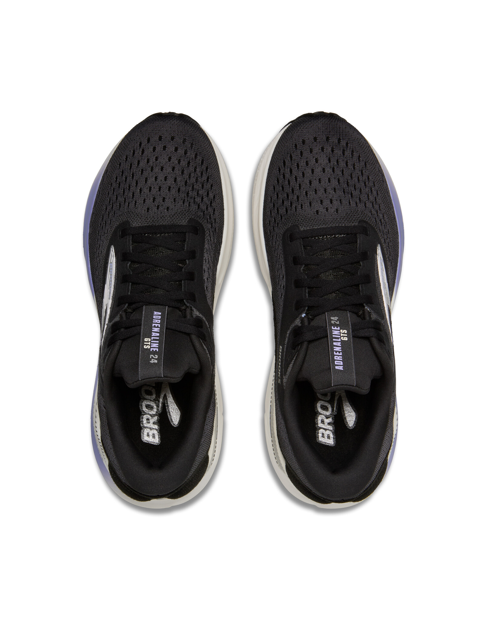 Brooks Adrenaline GTS 24-Dames-Ebony/Blue Heron/Silver