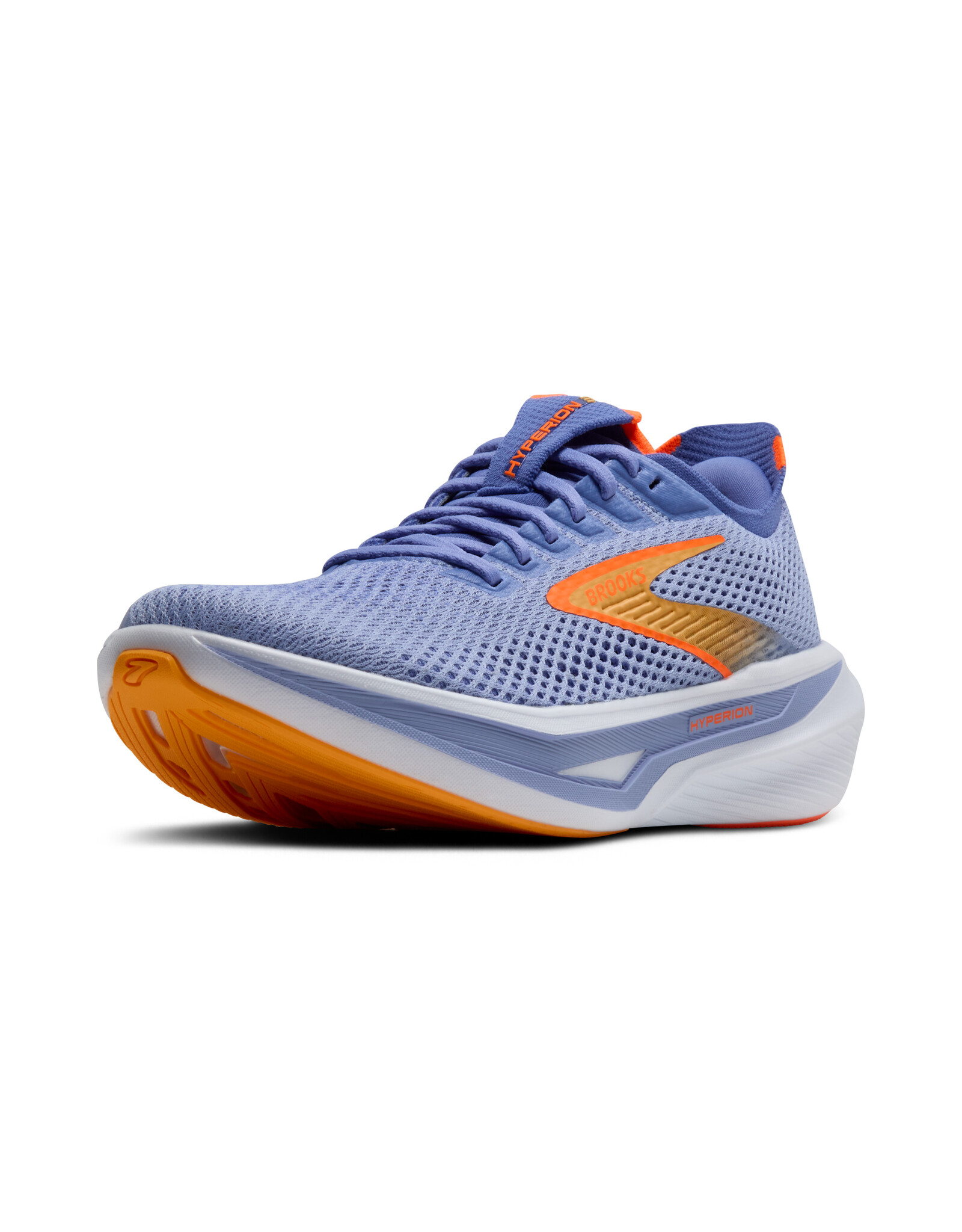Brooks Hyperion 3-Dames-Blue Heron/Orange/White