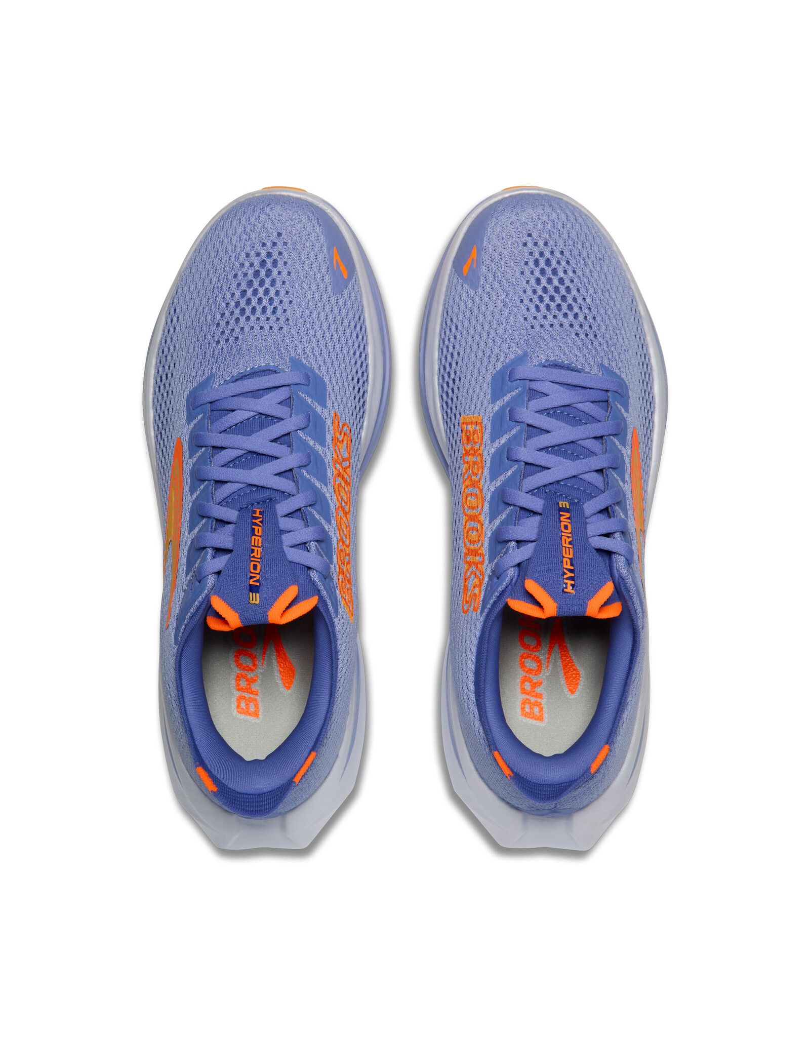 Brooks Hyperion 3-Dames-Blue Heron/Orange/White