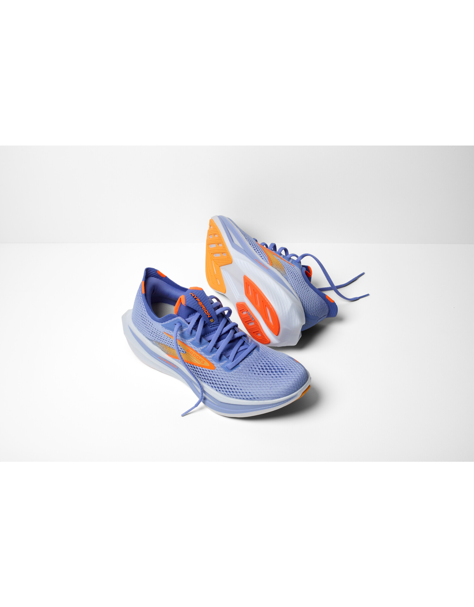 Brooks Hyperion 3-Dames-Blue Heron/Orange/White