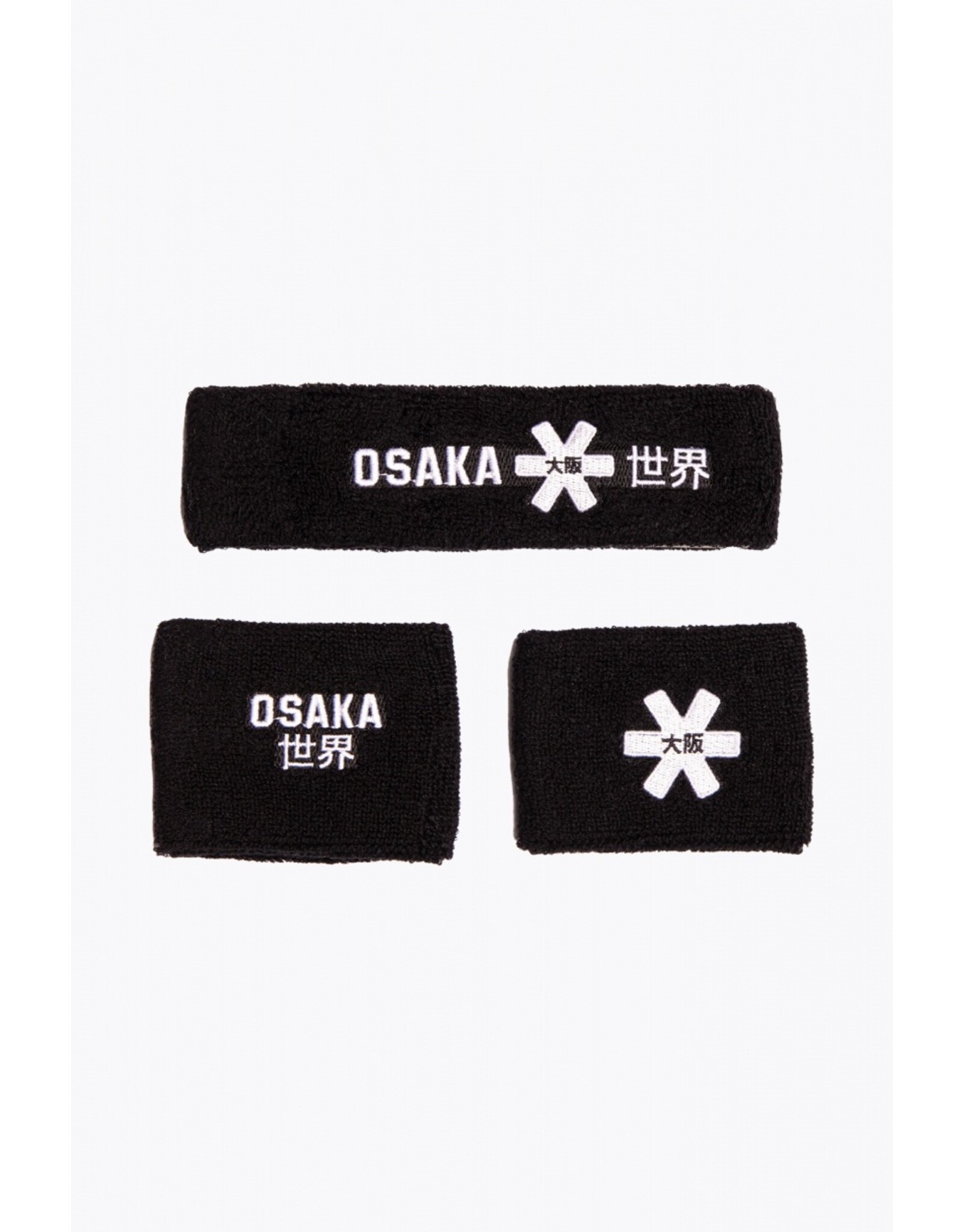 Osaka SWEATBAND SET 2.0-BLACK-WHITE