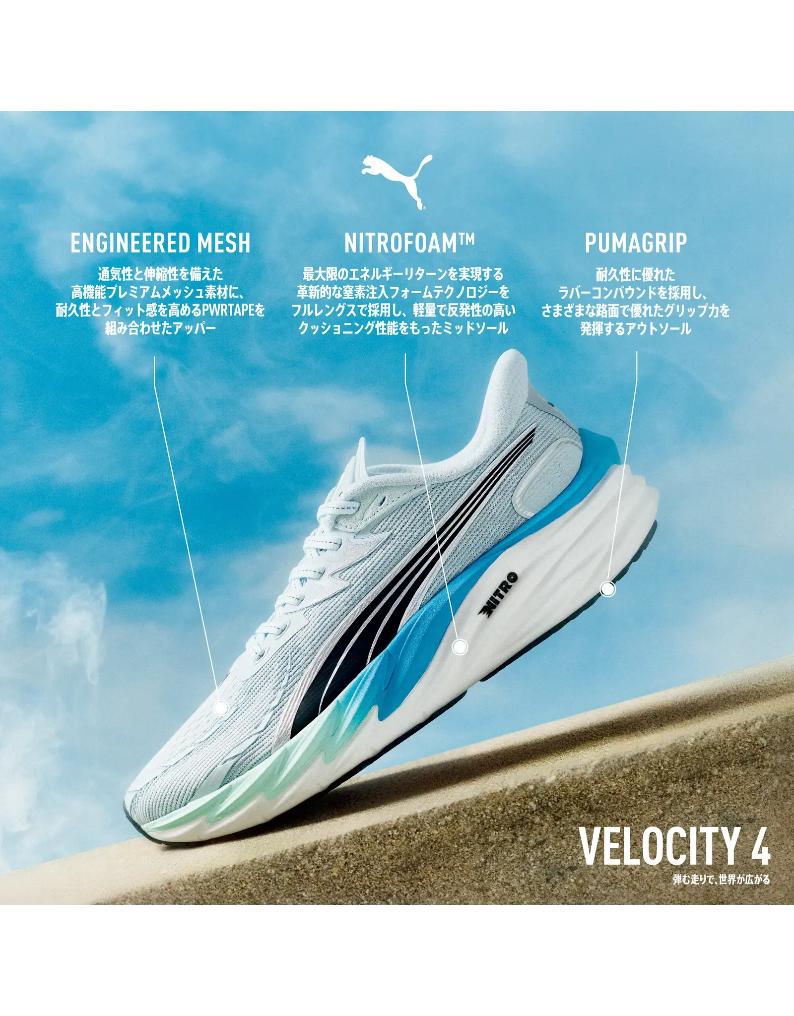 Puma Velocity NITRO 4 HYROX Wns-Dames-1-white