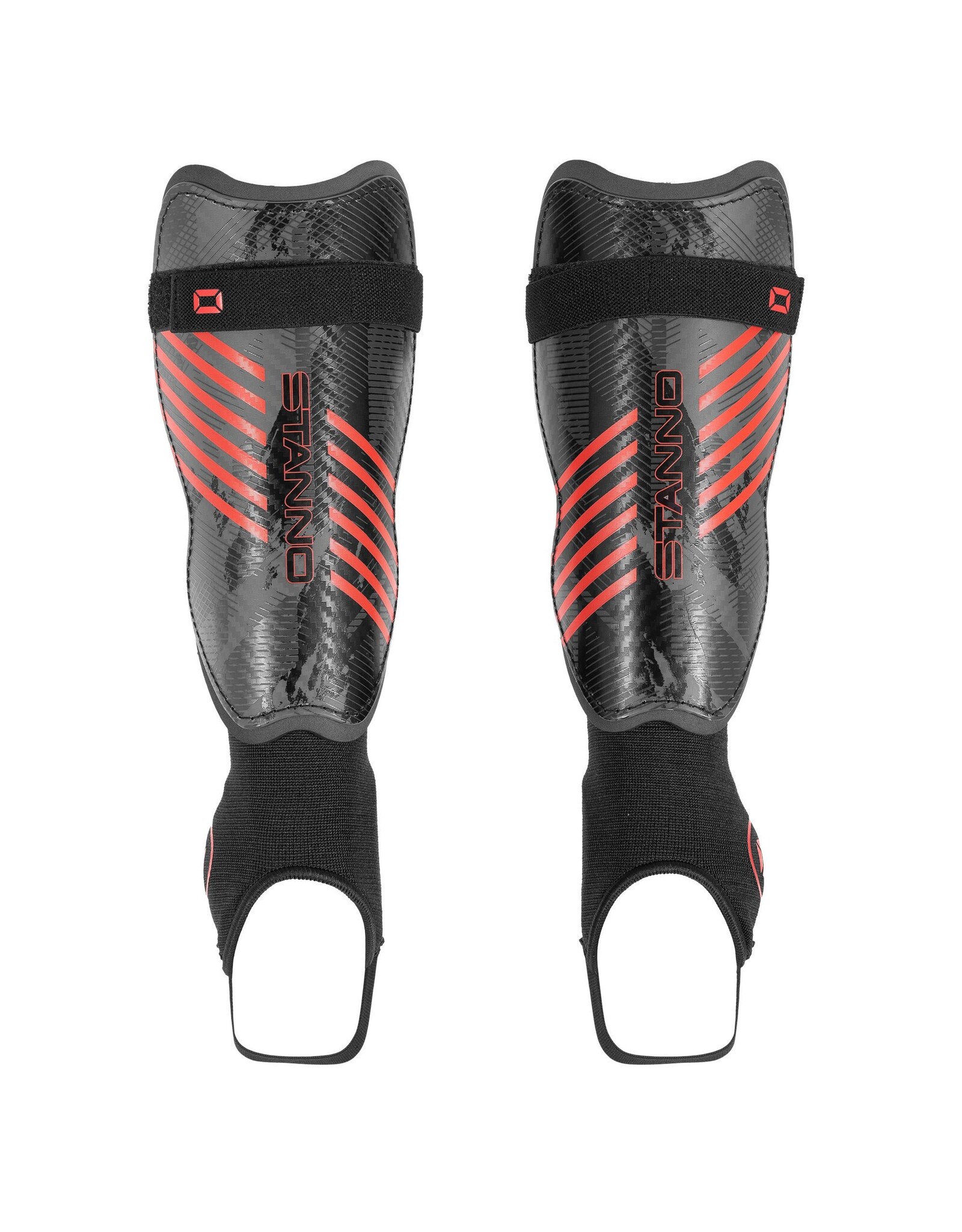 Stanno Liga IV Shin Guards-Black-Grey-Red