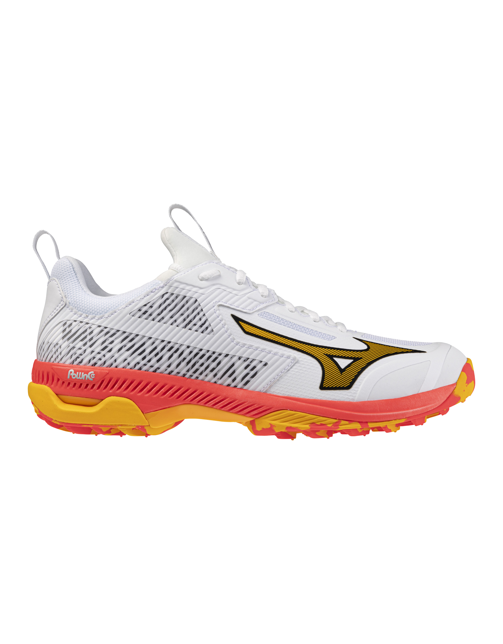 Mizuno SHOE WAVE PANTHERA-Unisex-White/FieryCoral2/Citrus