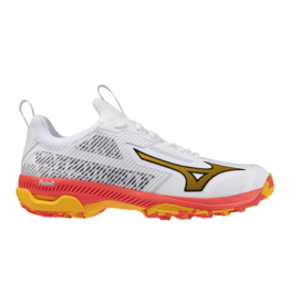 Mizuno SHOE WAVE PANTHERA-Unisex-White/FieryCoral2/Citrus